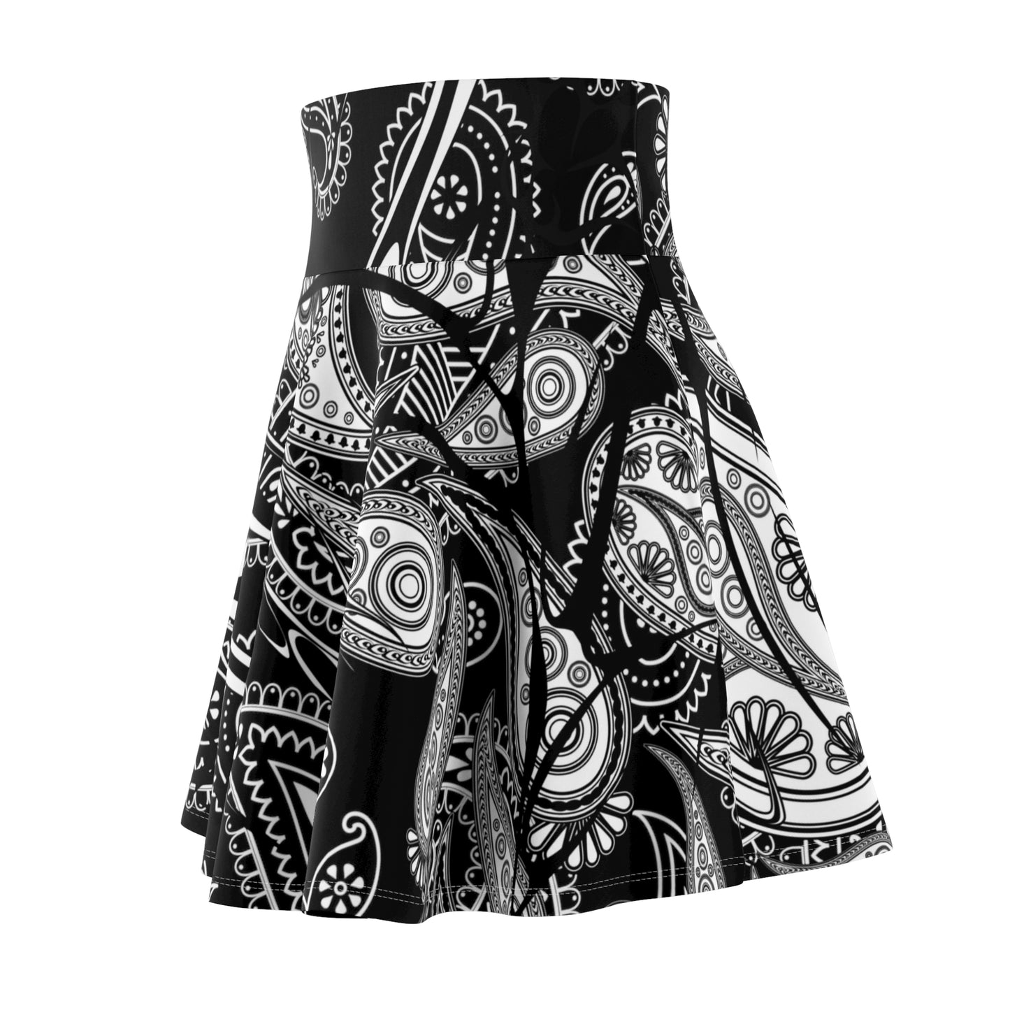 Cyber Sigil Paisley Skirt