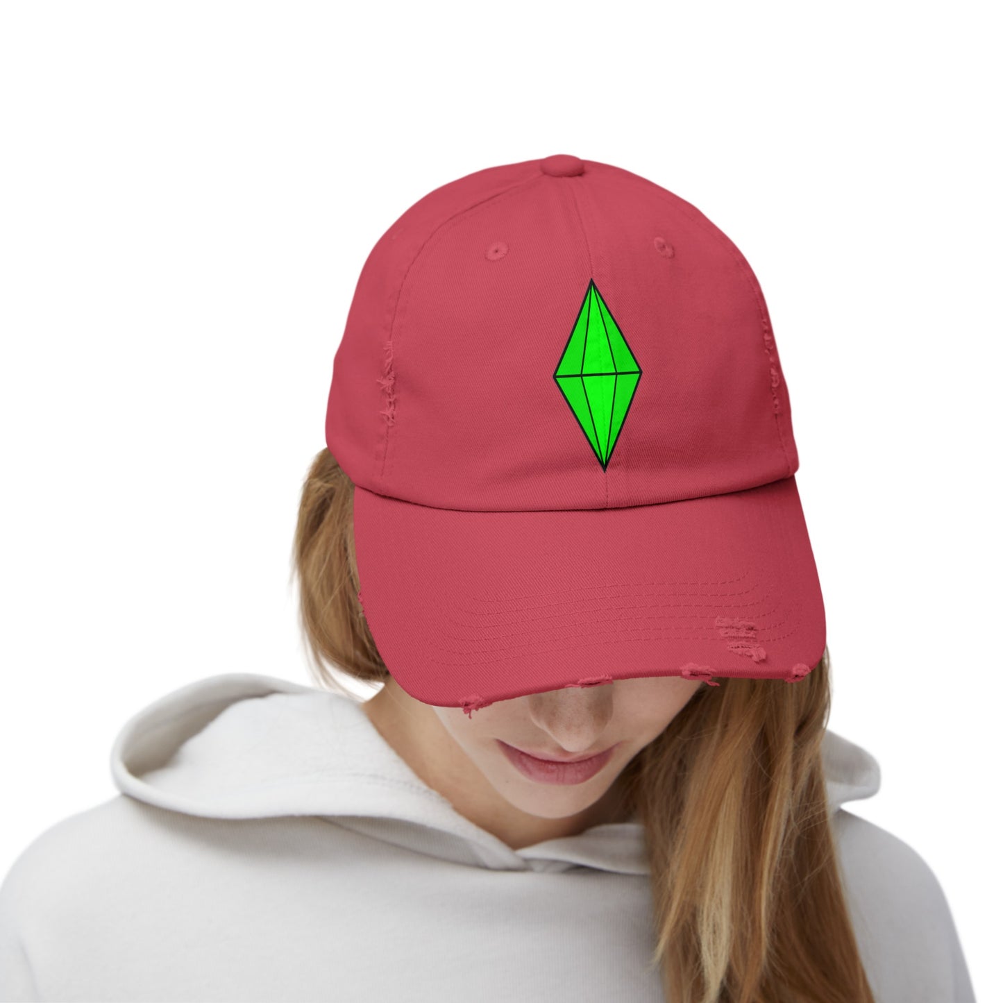 Distressed Plumbob Dad Hat