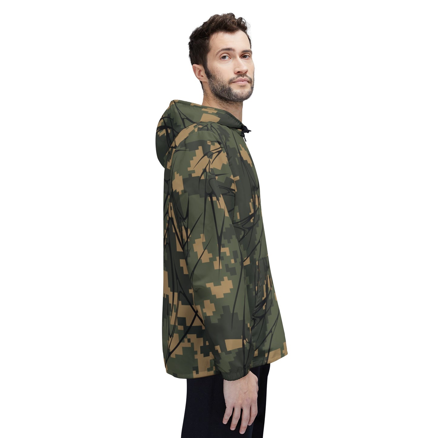 Cyber Camo Windbreaker Jacket
