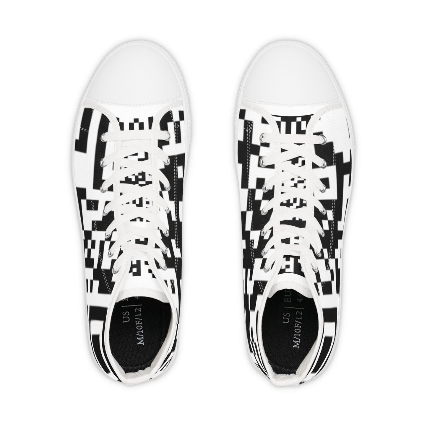 Men’s QR Print High Top Sneakers