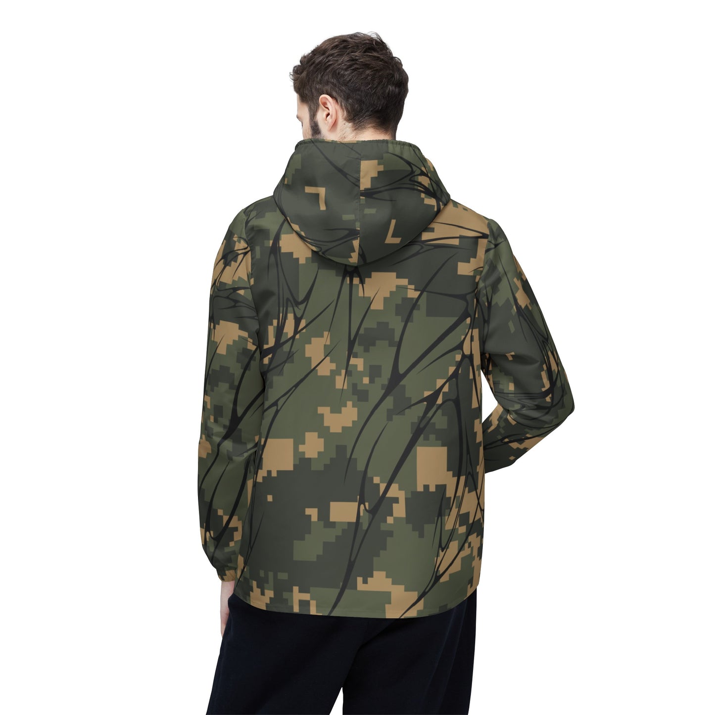 Cyber Camo Windbreaker Jacket