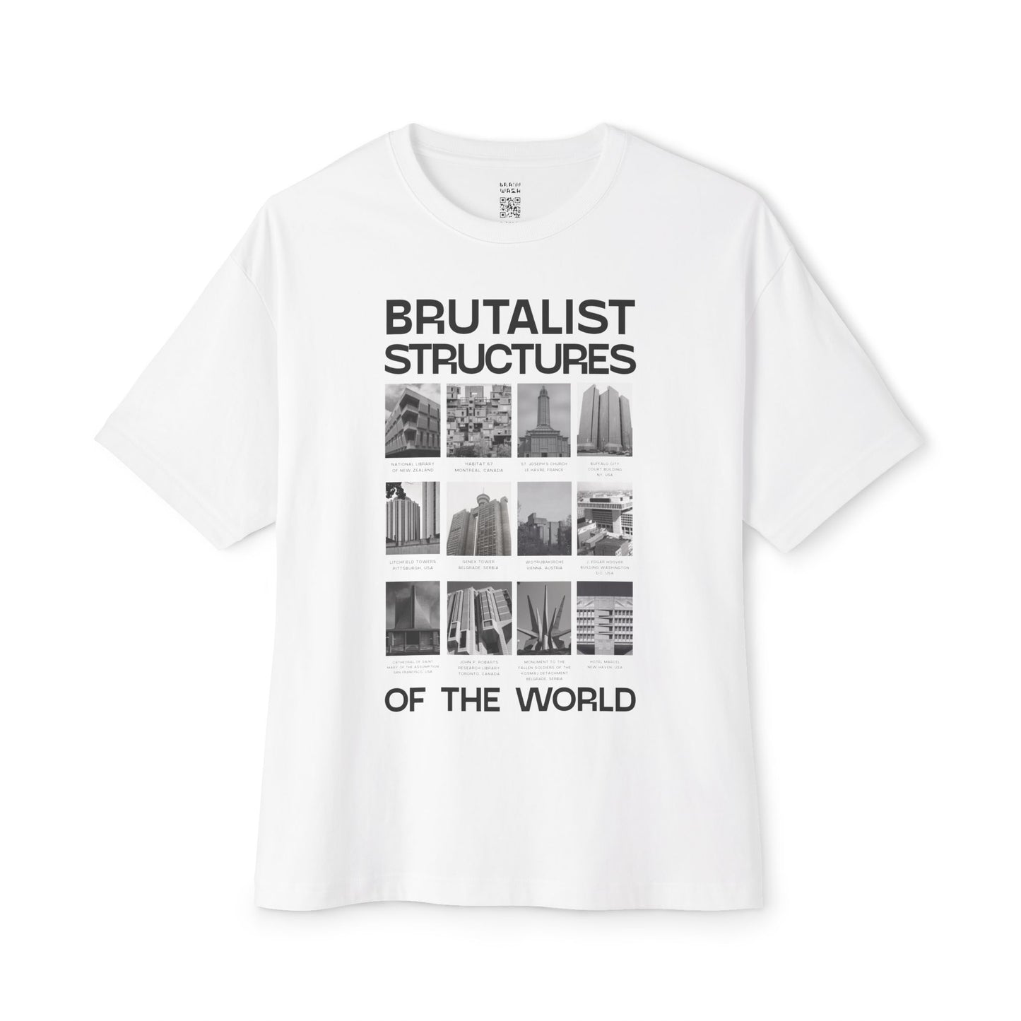 Brutalist Structures of the World Oversized Tee