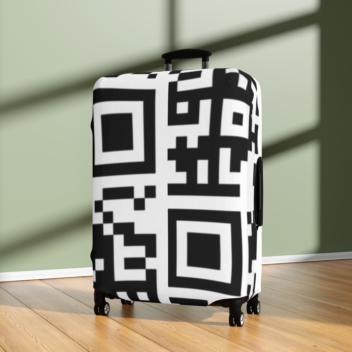QR Print Luggage Cover