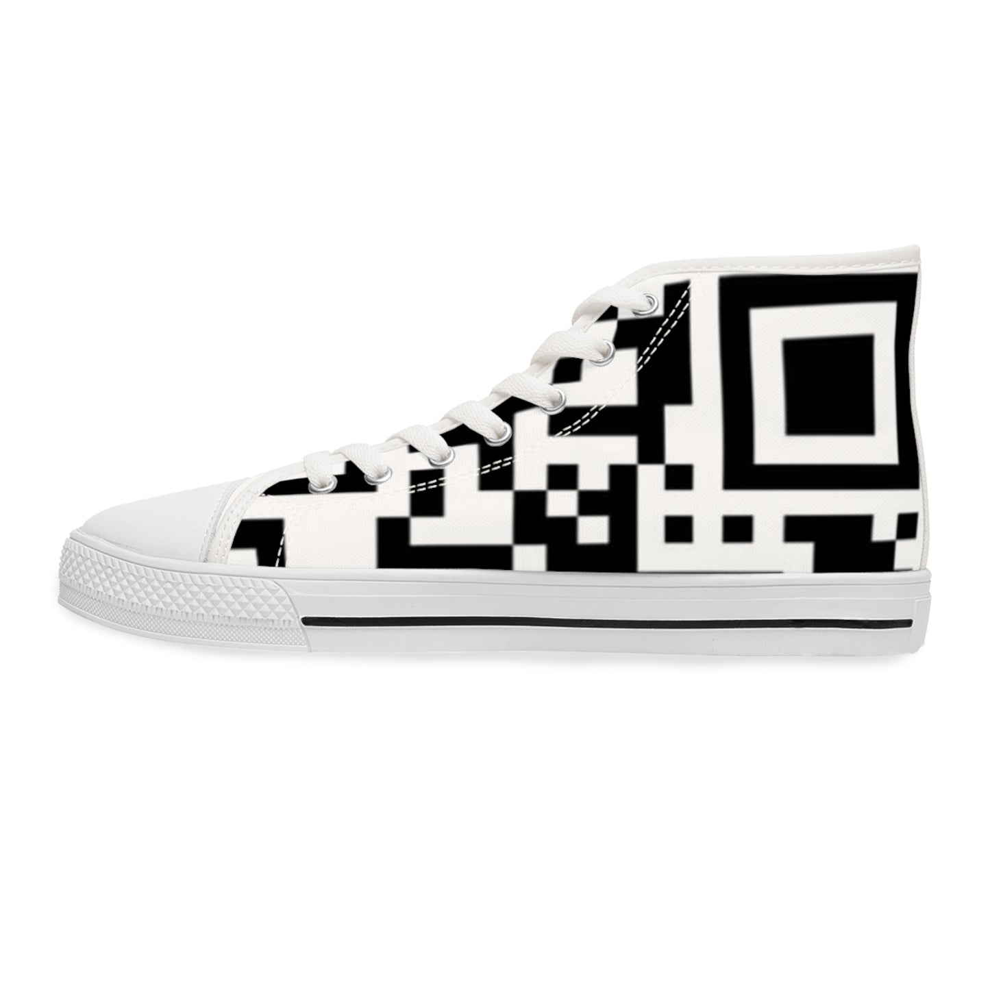 Women's QR Print High Top Sneakers