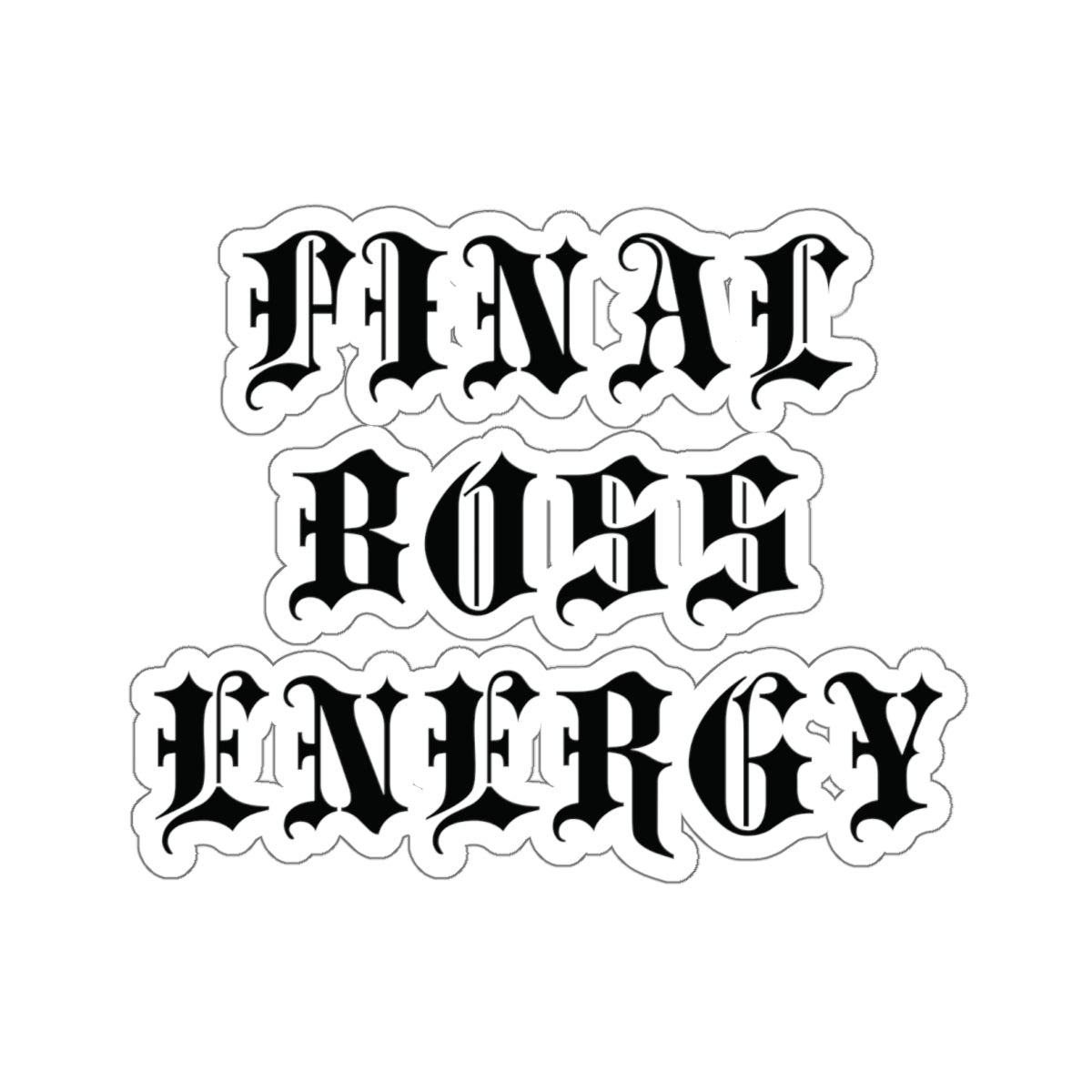 Final Boss Energy Sticker