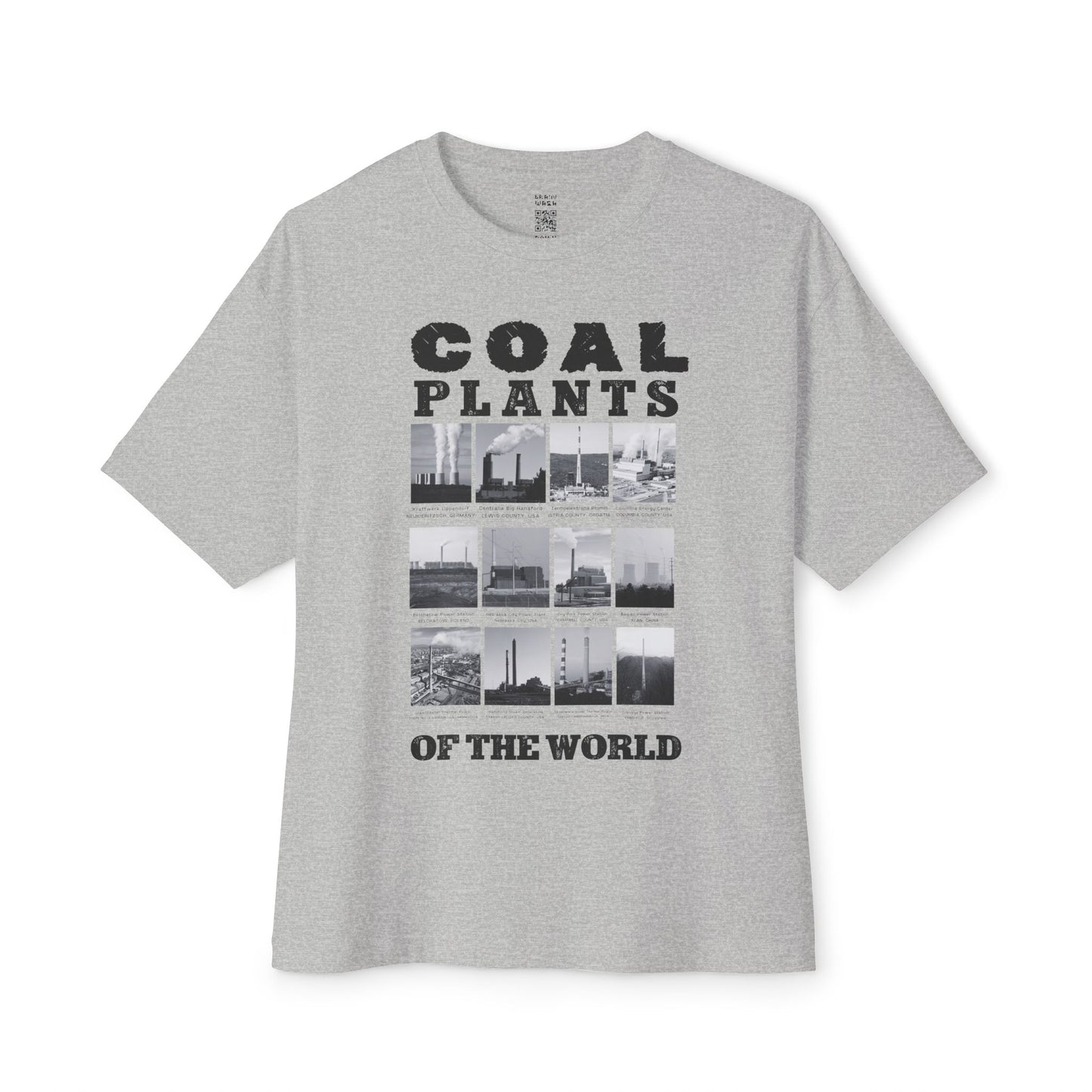 Coal Plants of the World Oversized Tee