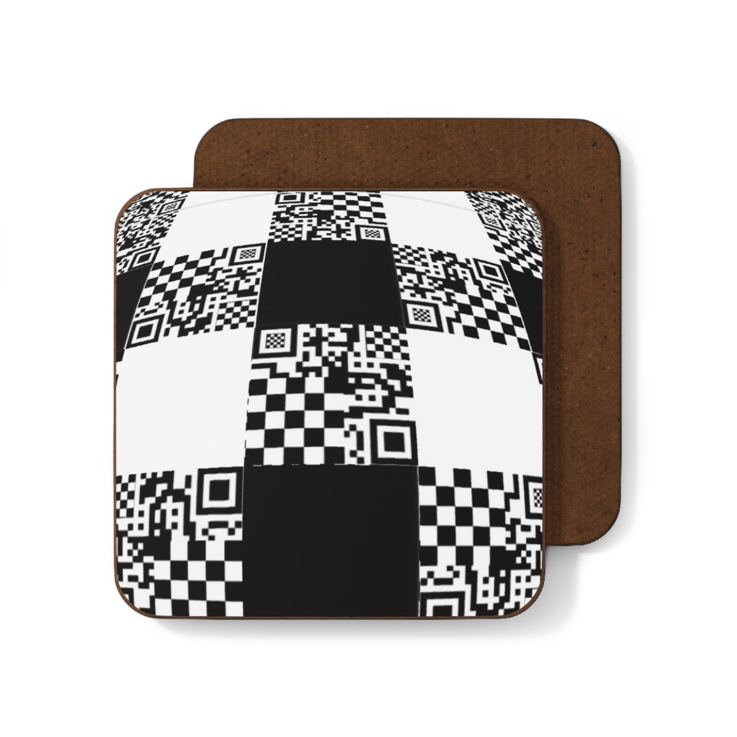Checkered QR Coaster