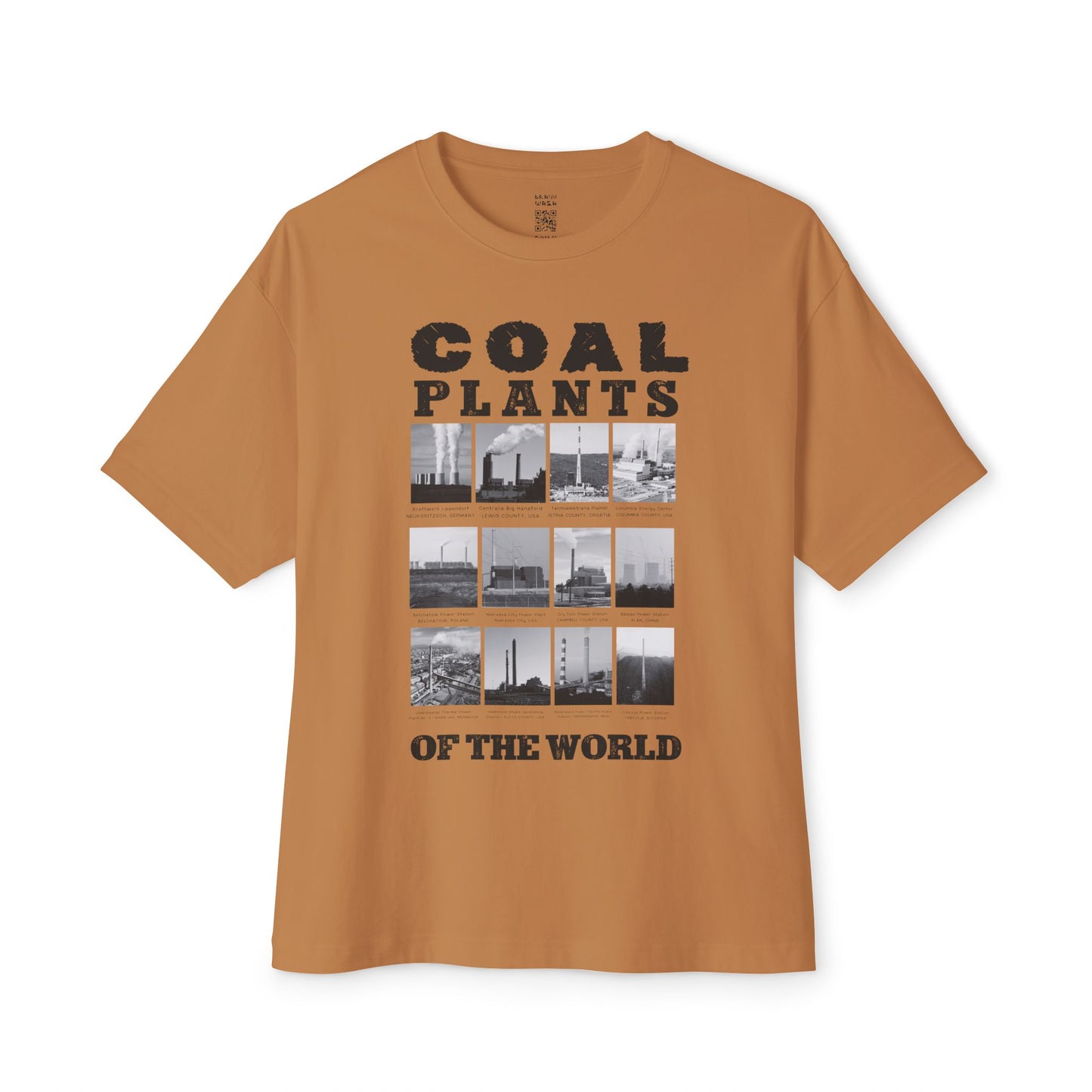 Coal Plants of the World Oversized Tee