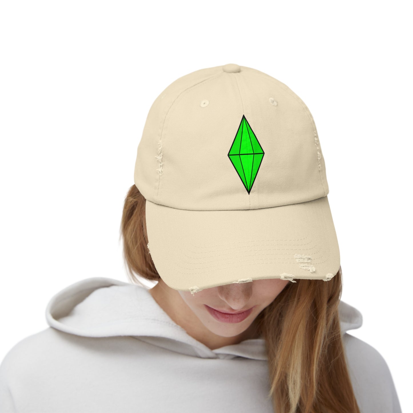 Distressed Plumbob Dad Hat