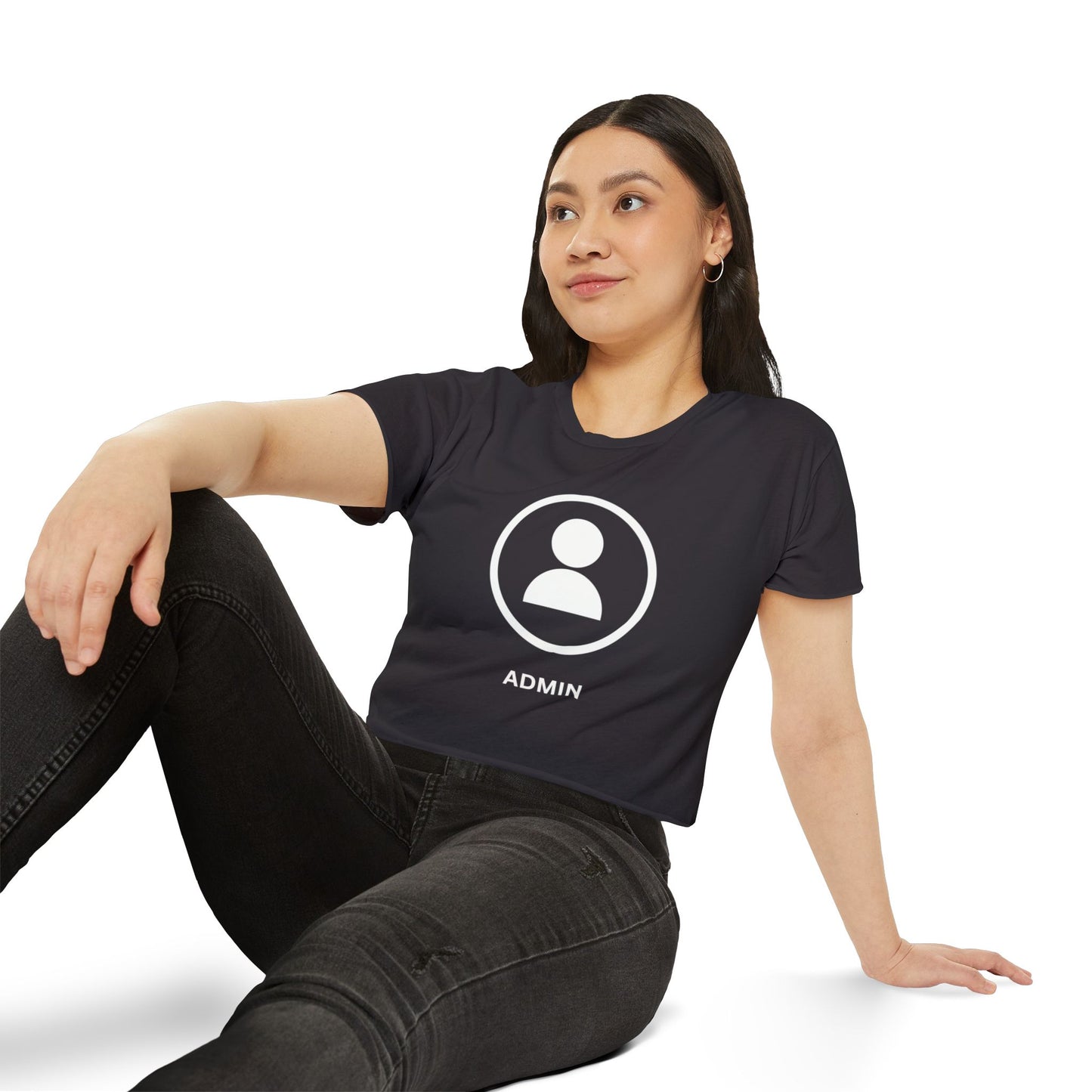 Admin Baby Tee Crop Top