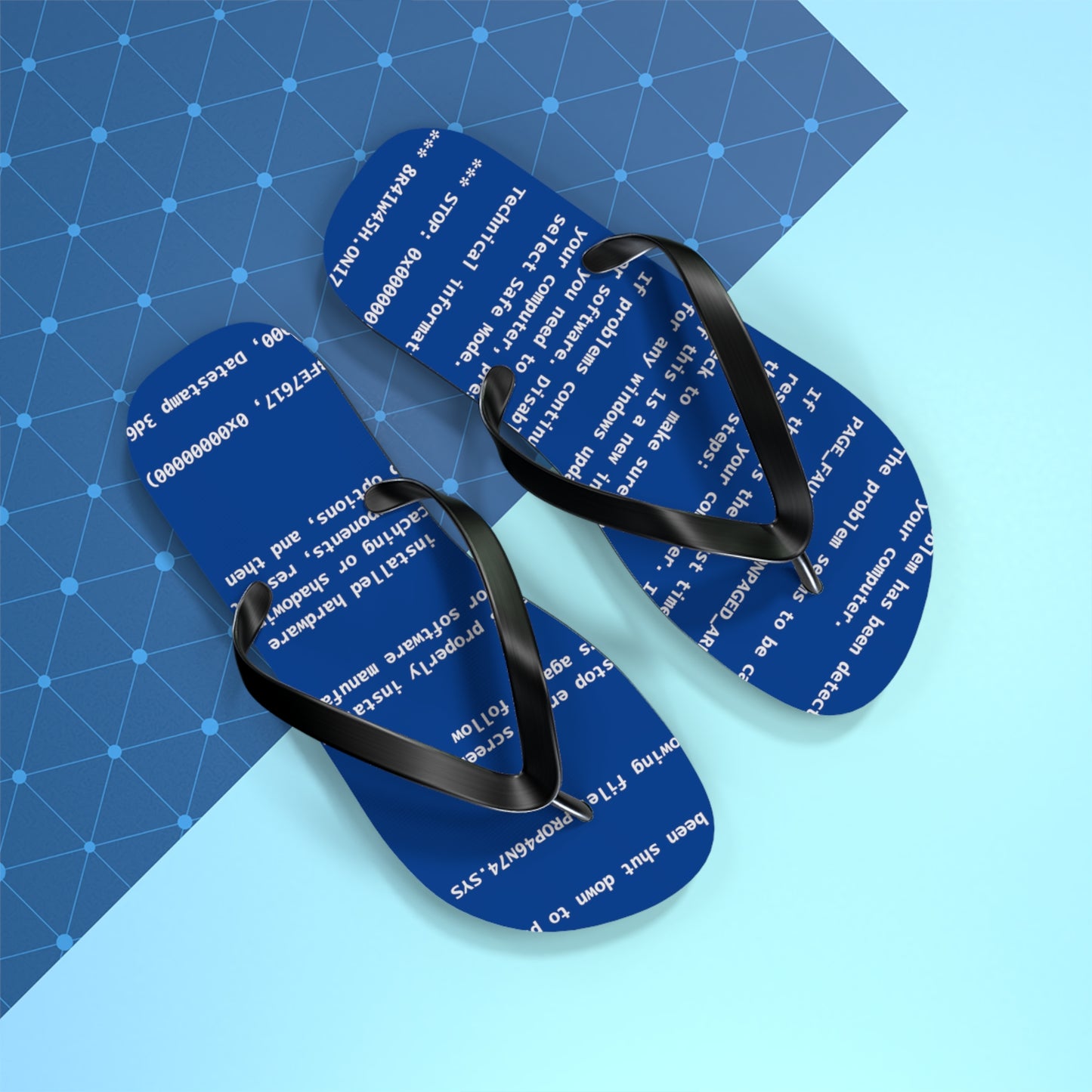BSoD (Blue Screen of Death) Flip Flops