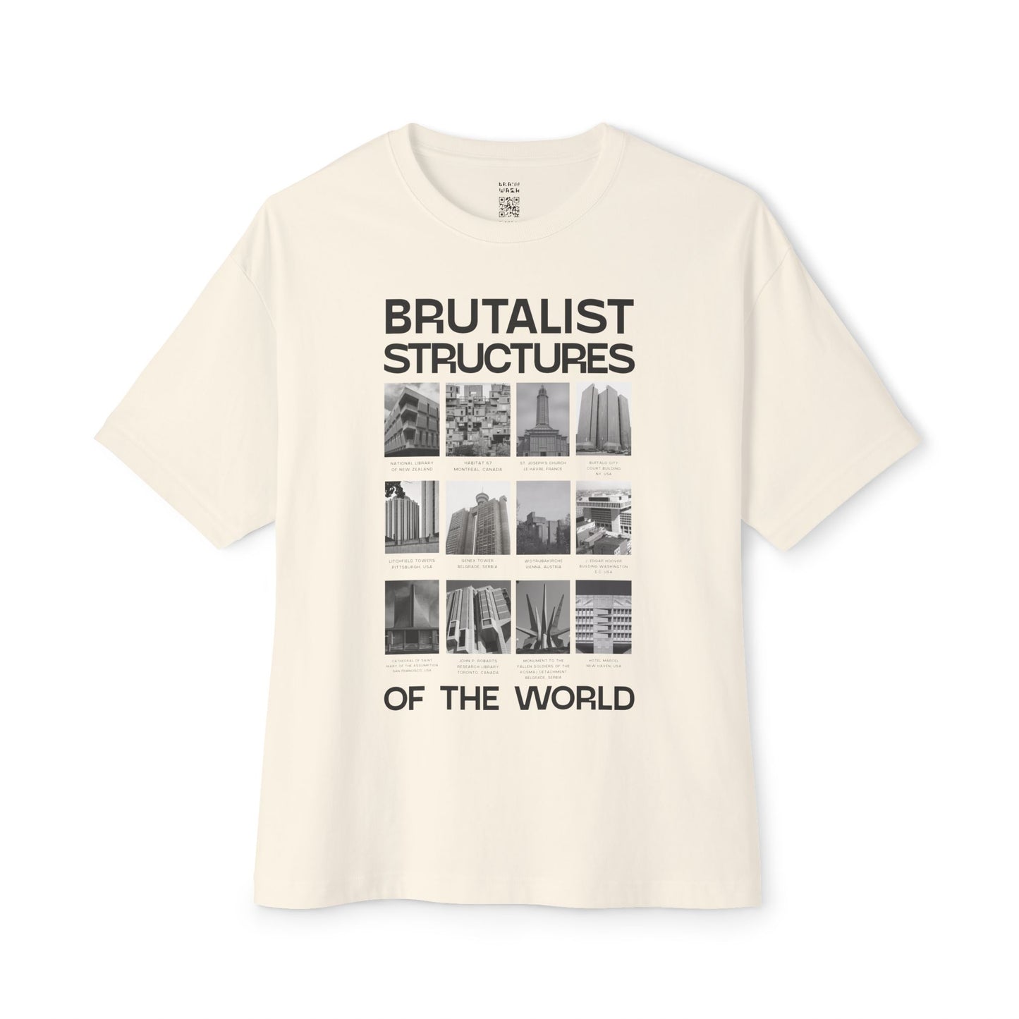 Brutalist Structures of the World Oversized Tee