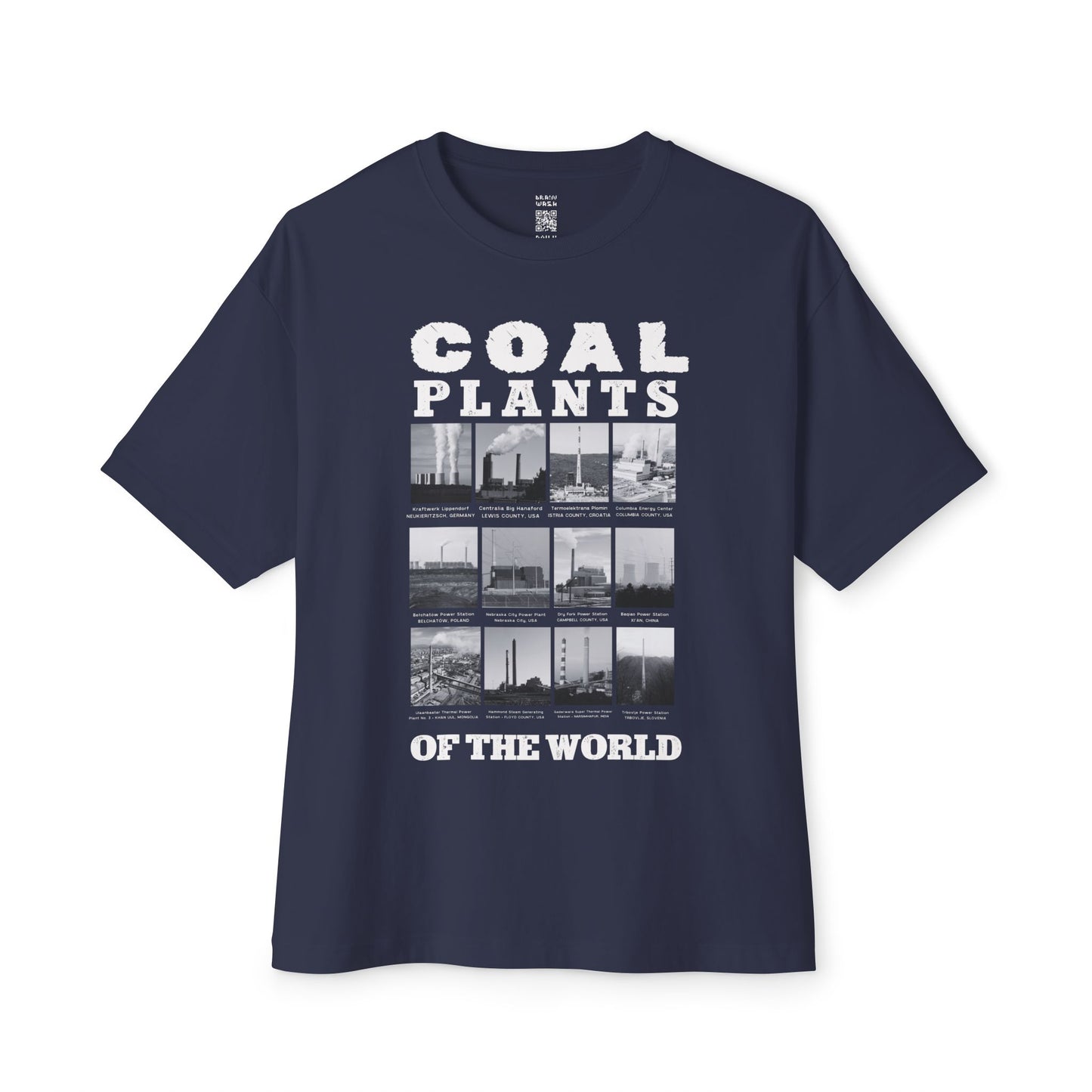 Coal Plants of the World Oversized Tee
