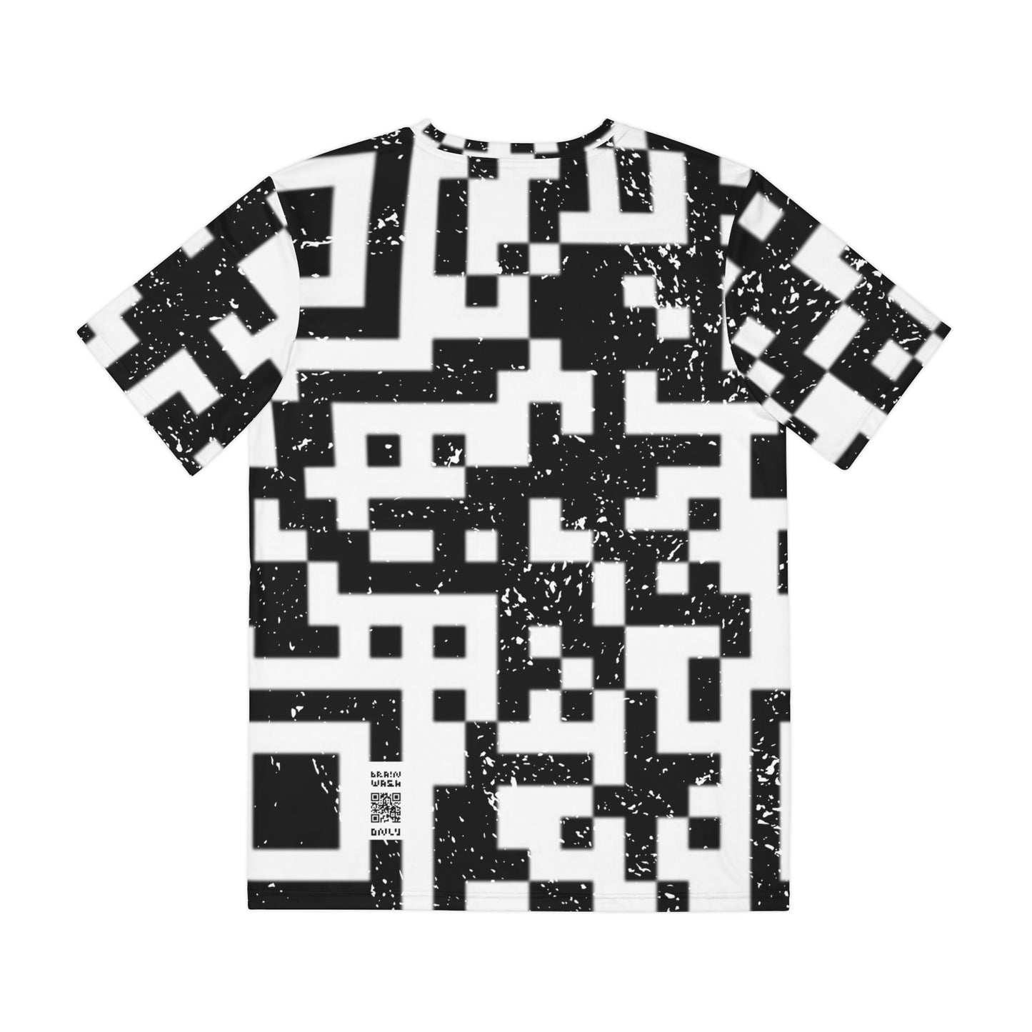 Grungey QR Print Tee