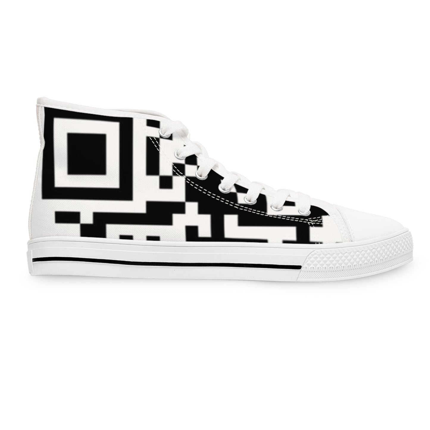 Women's QR Print High Top Sneakers