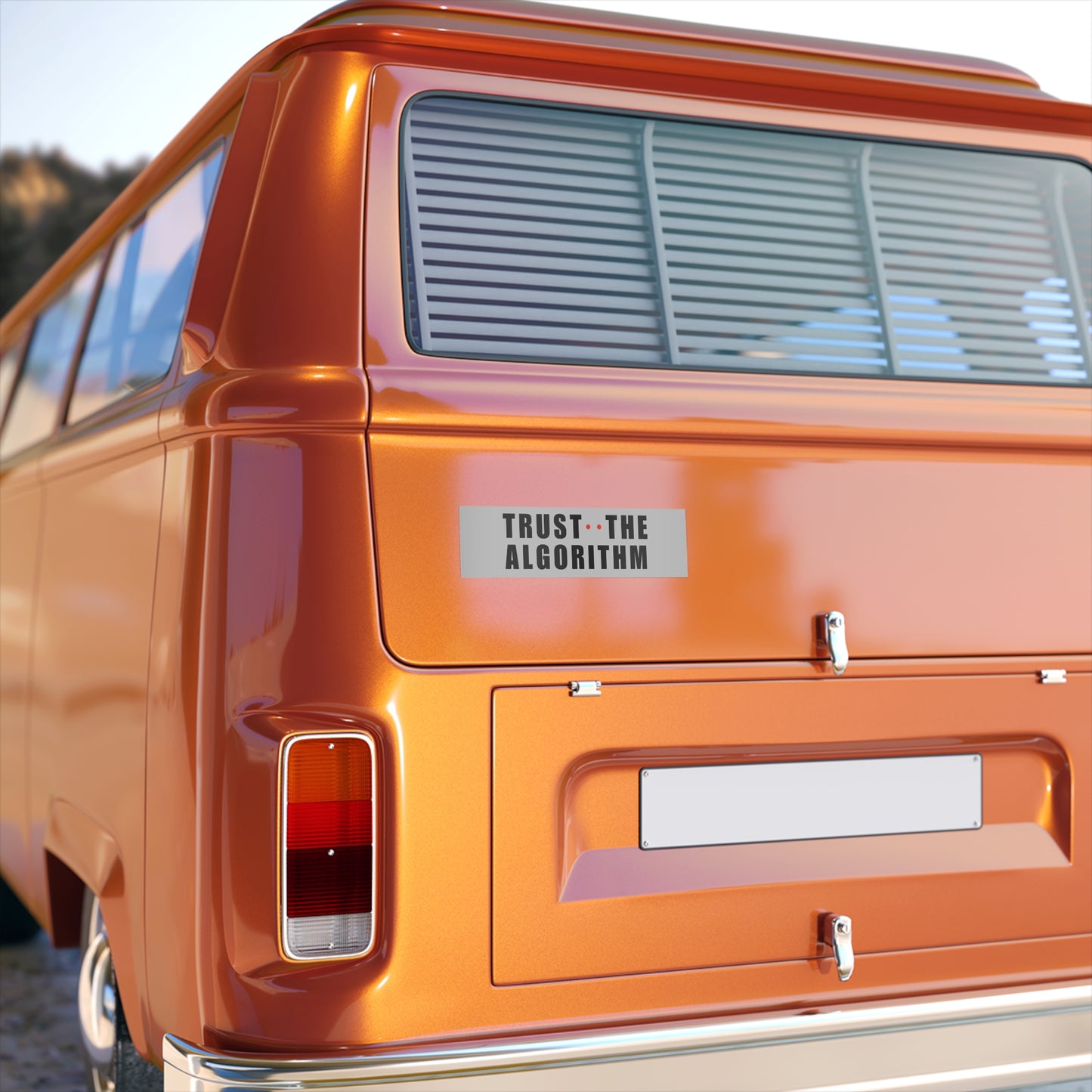 Light Trust The Algorithm Bumper Sticker
