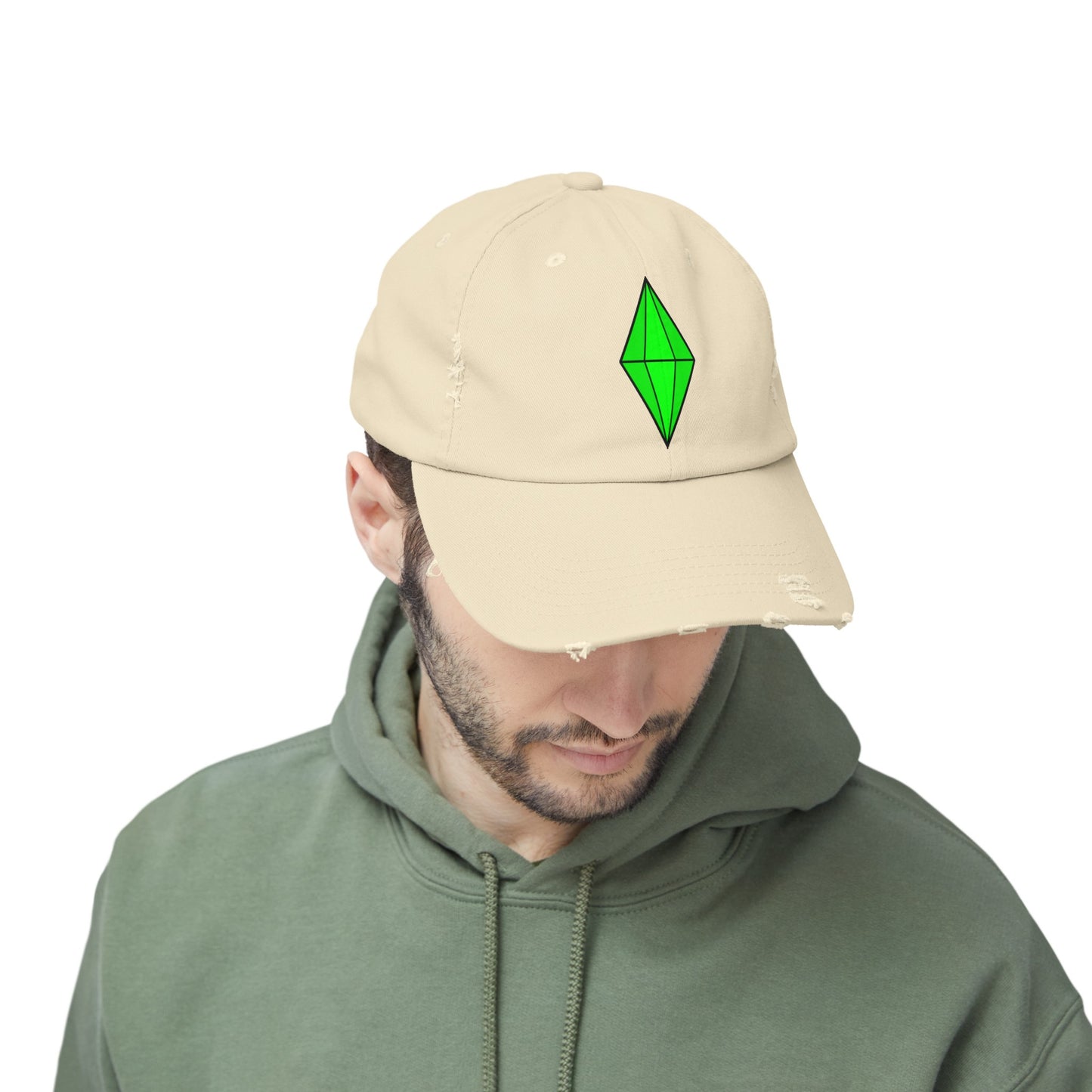 Distressed Plumbob Dad Hat