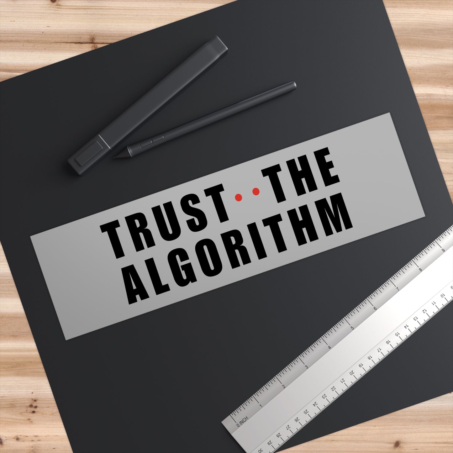 Light Trust The Algorithm Bumper Sticker