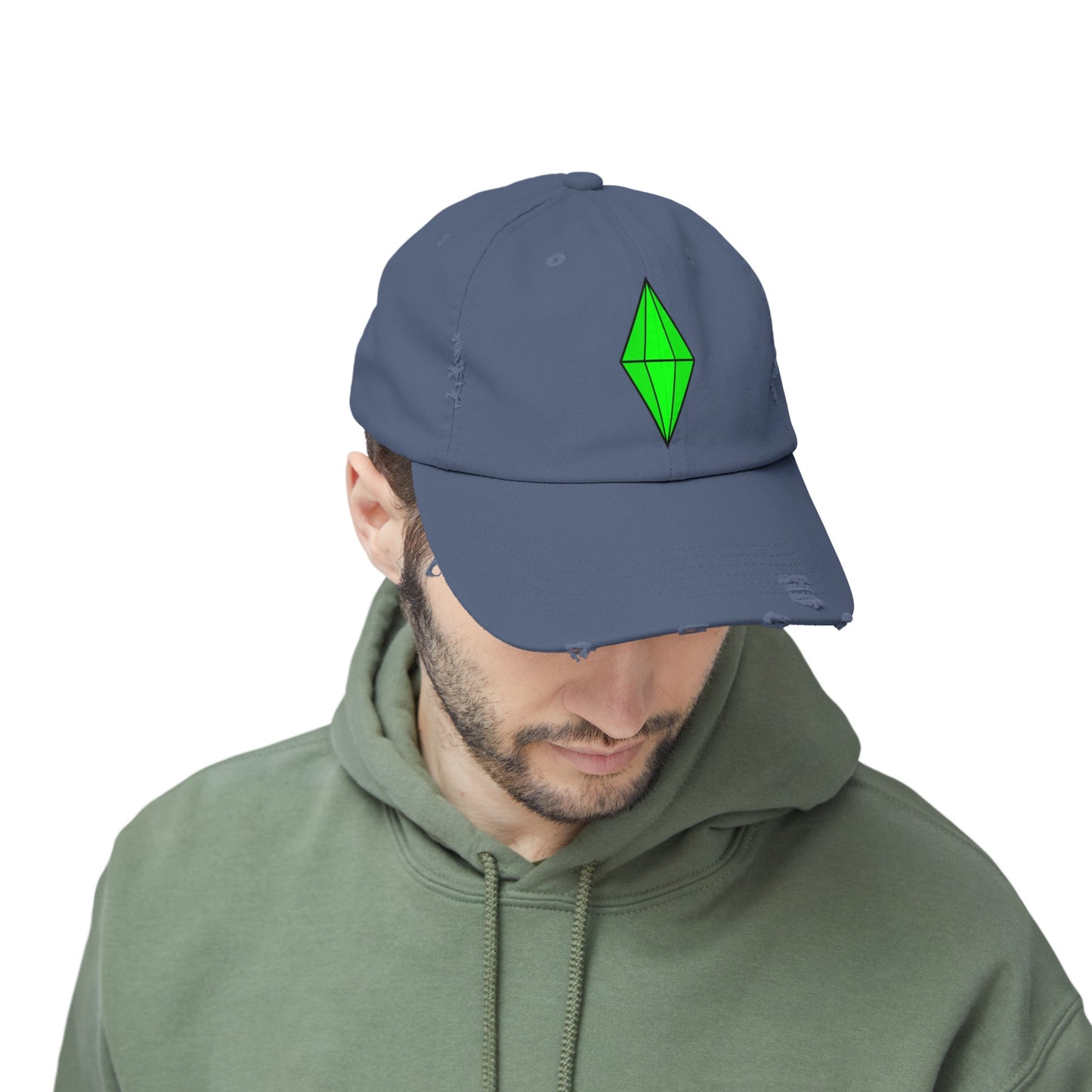 Distressed Plumbob Dad Hat