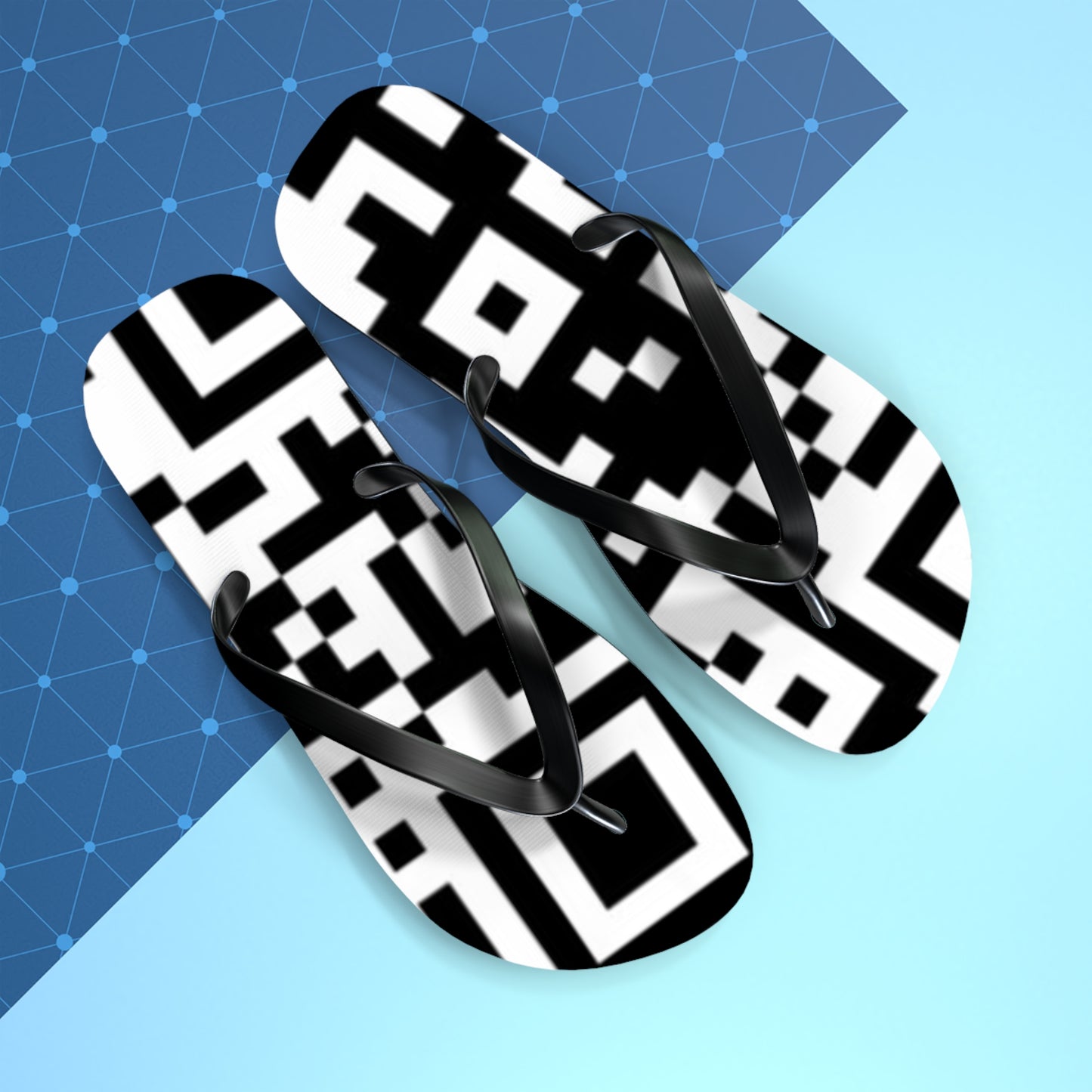 QR Print Flip Flops