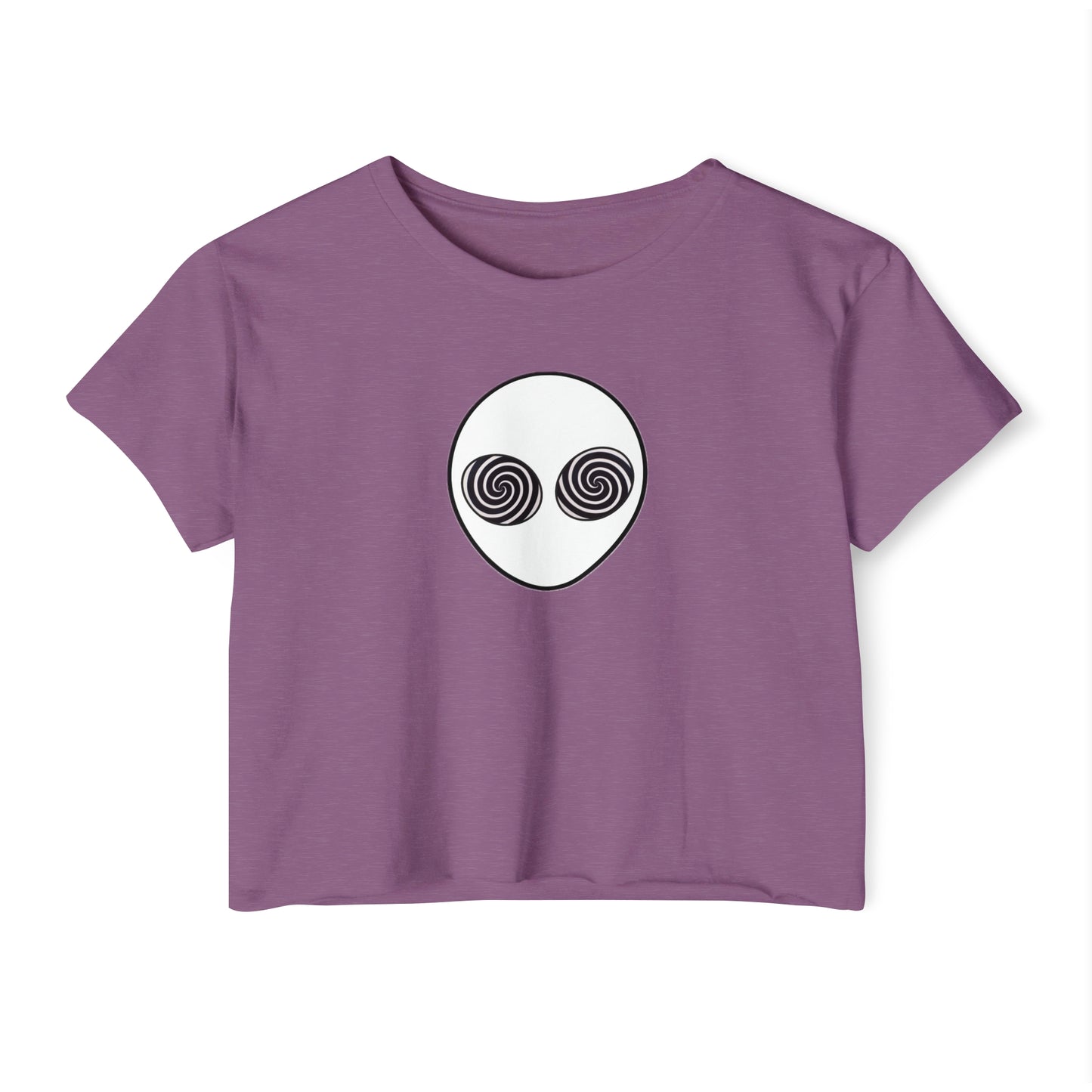 Trippy Alien Head Crop Top