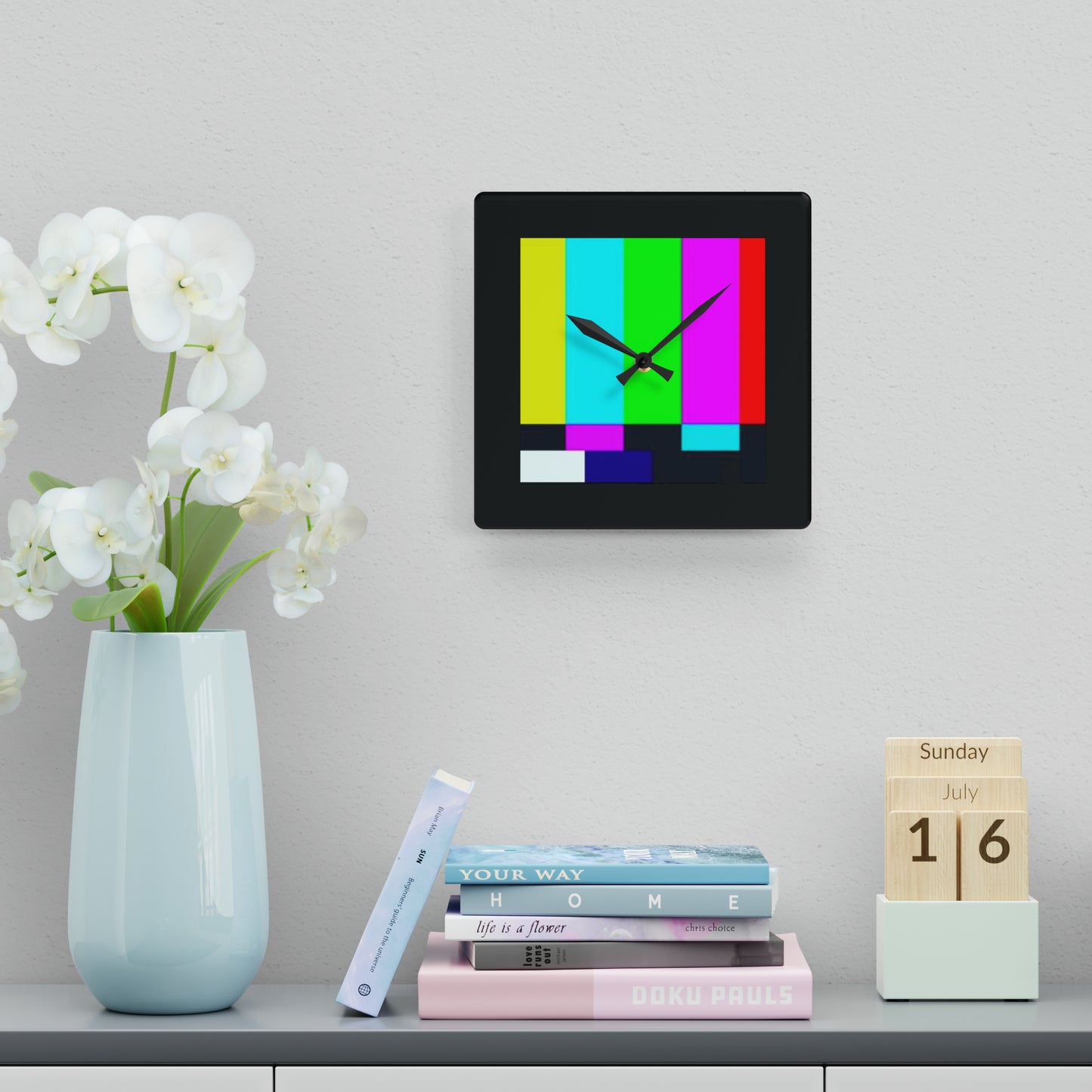 Please Stand By Clock