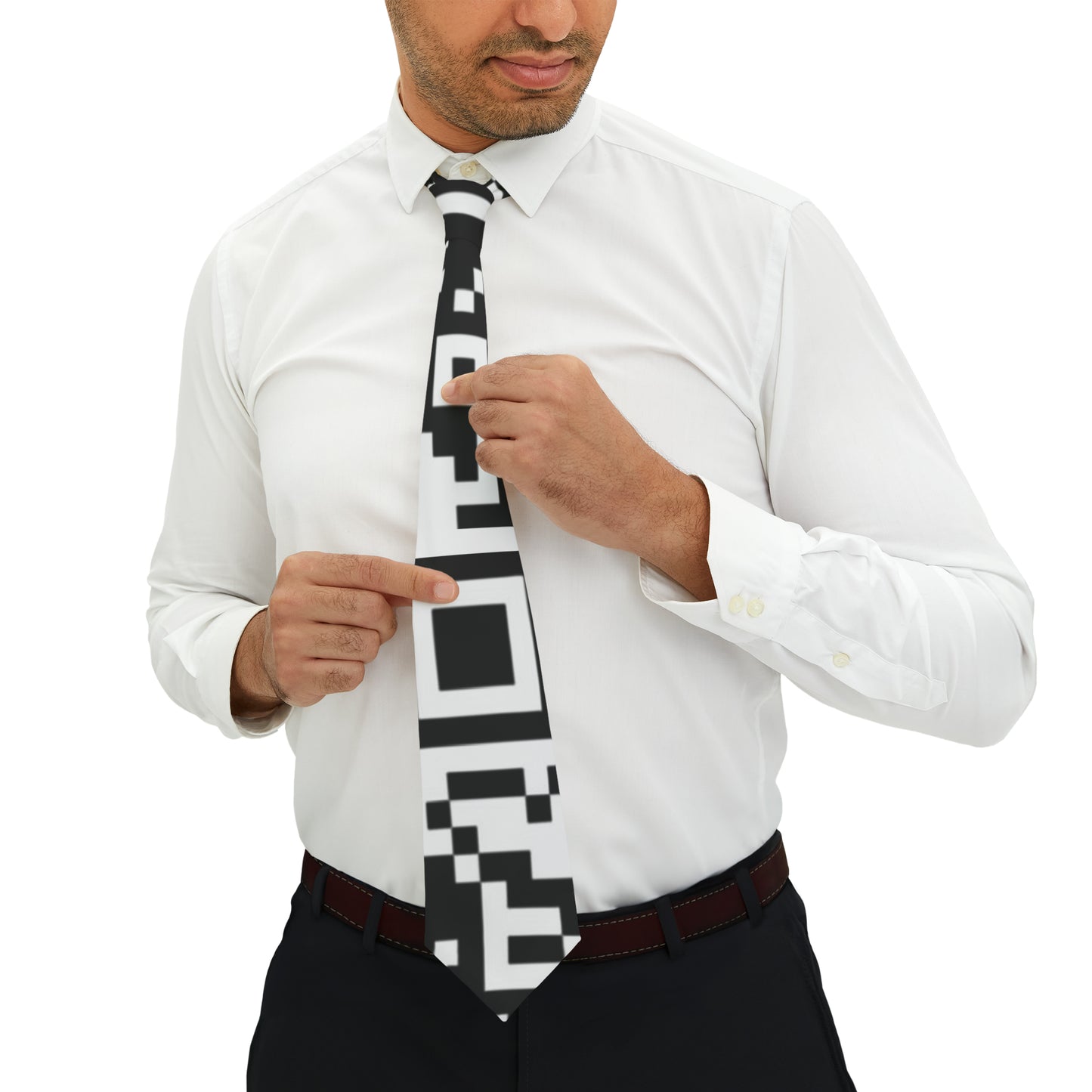 QR Print Necktie