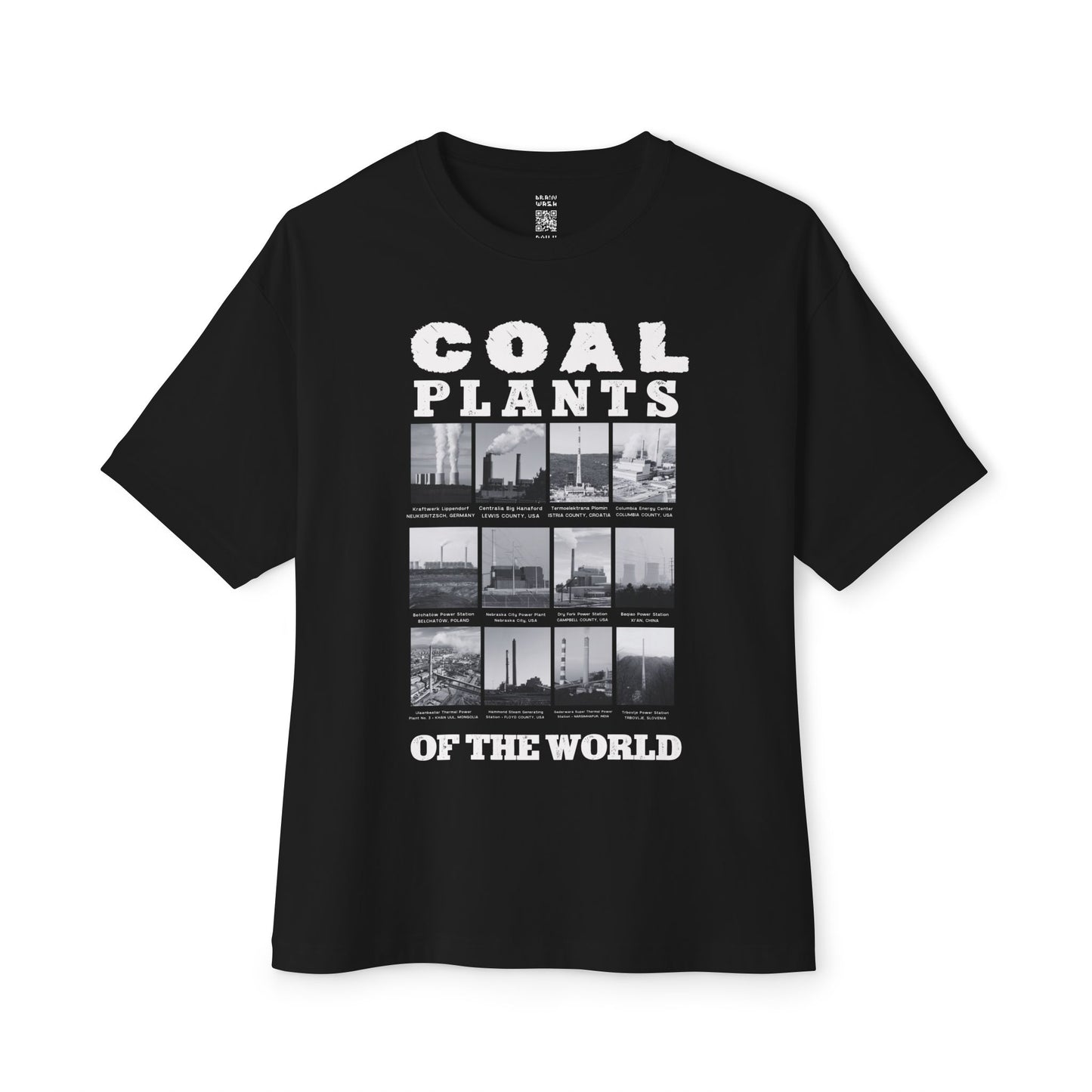 Coal Plants of the World Oversized Tee