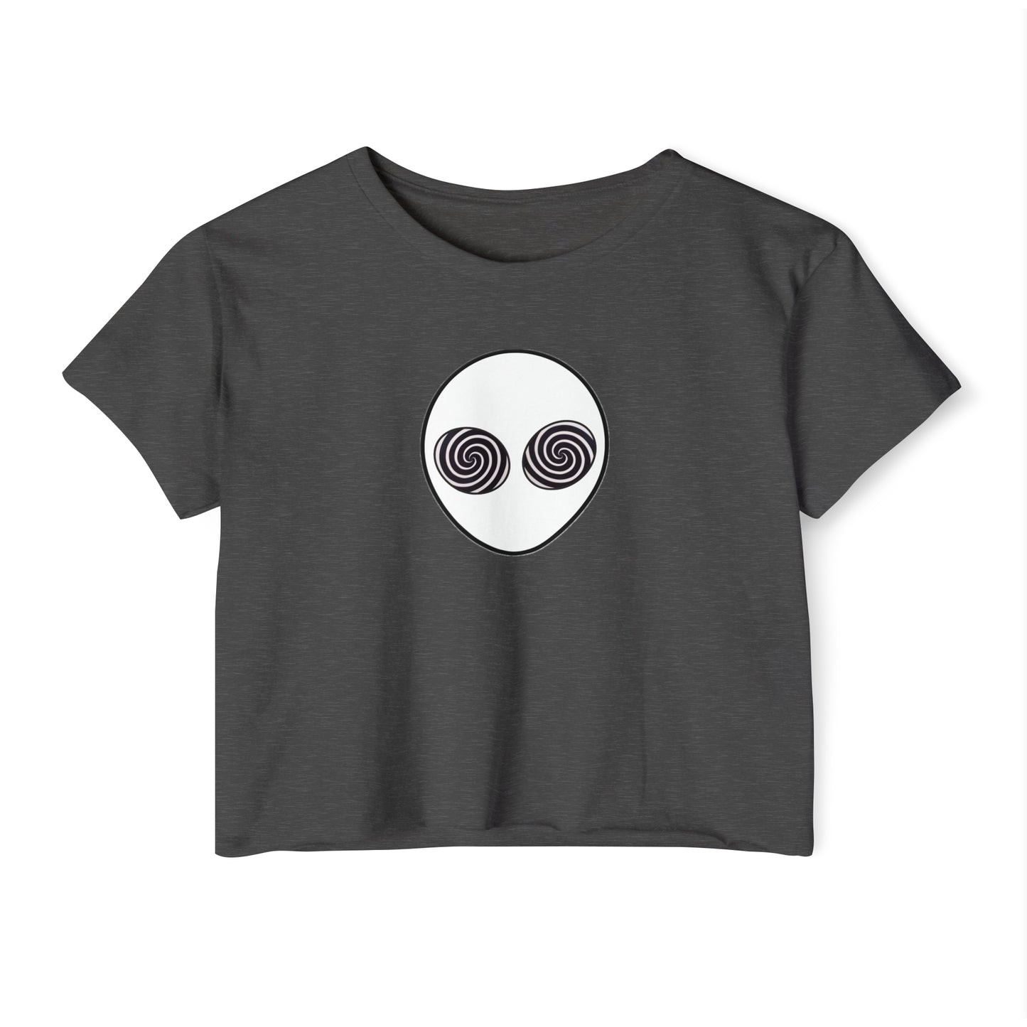 Trippy Alien Head Crop Top
