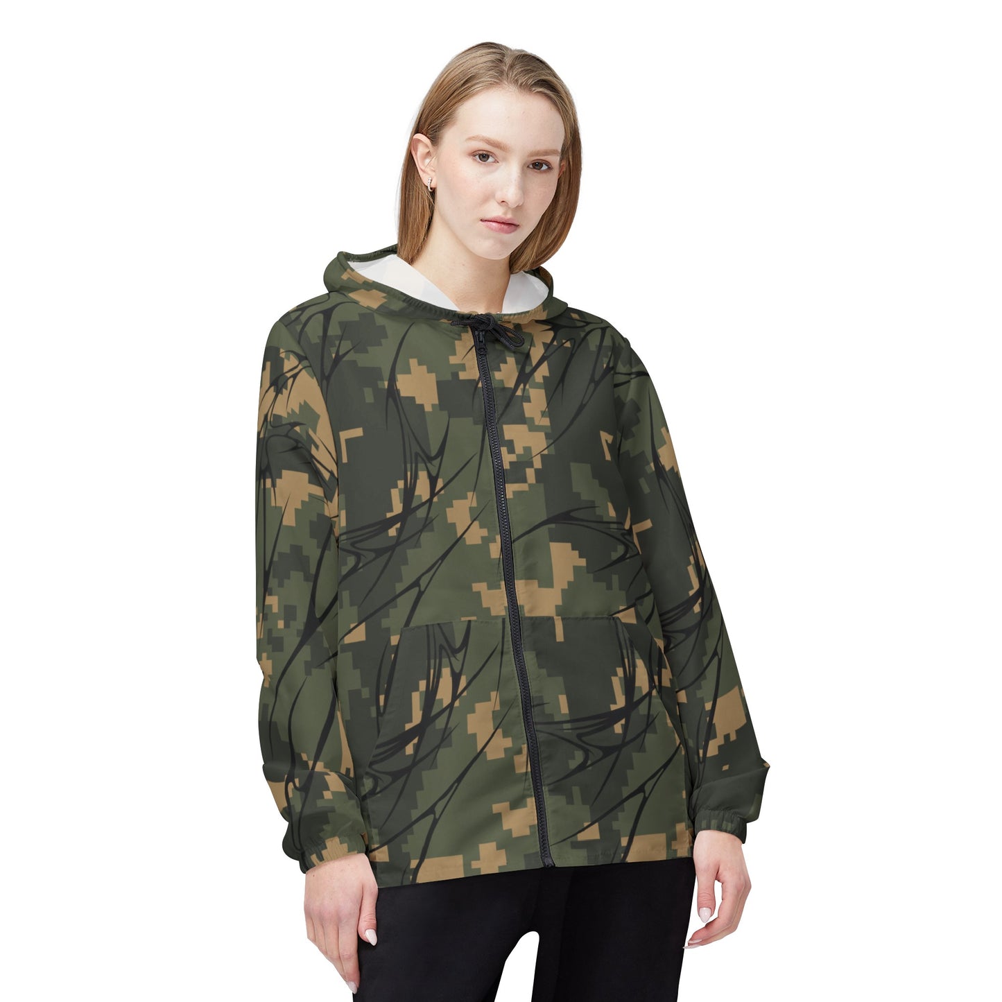 Cyber Camo Windbreaker Jacket