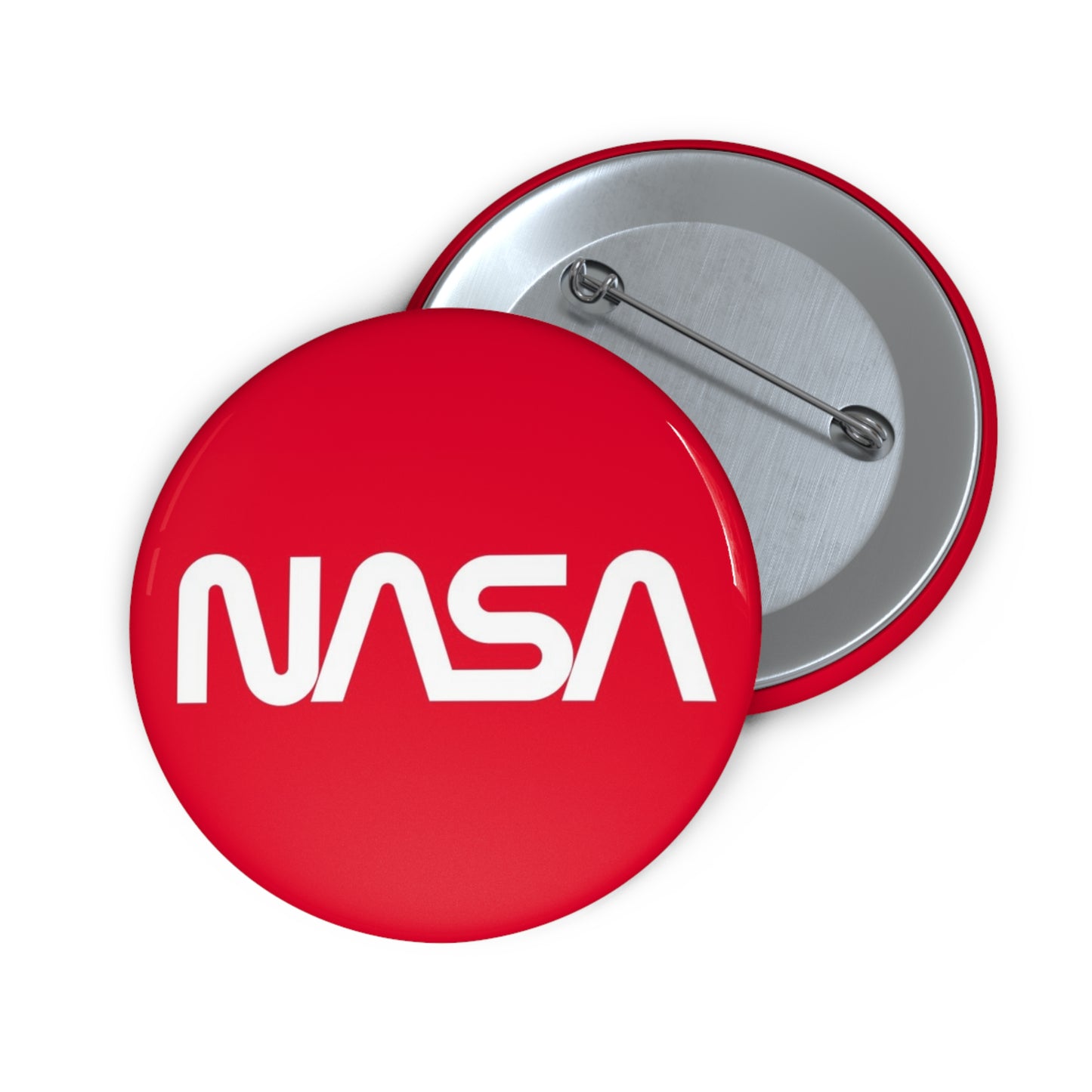 ‘Radiation Red’ NASA Pin Button Badge