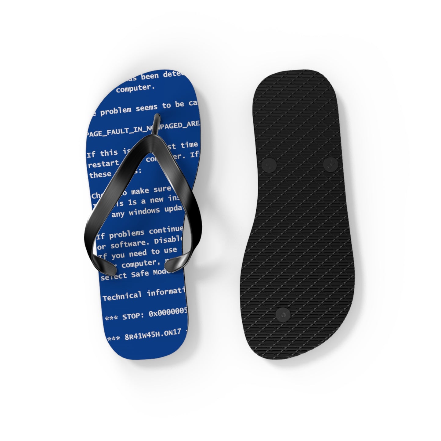 BSoD (Blue Screen of Death) Flip Flops