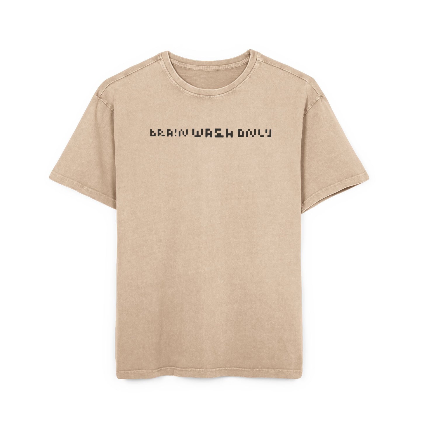 Brain Wash Only Heavy Acid Washed Oversize Tee