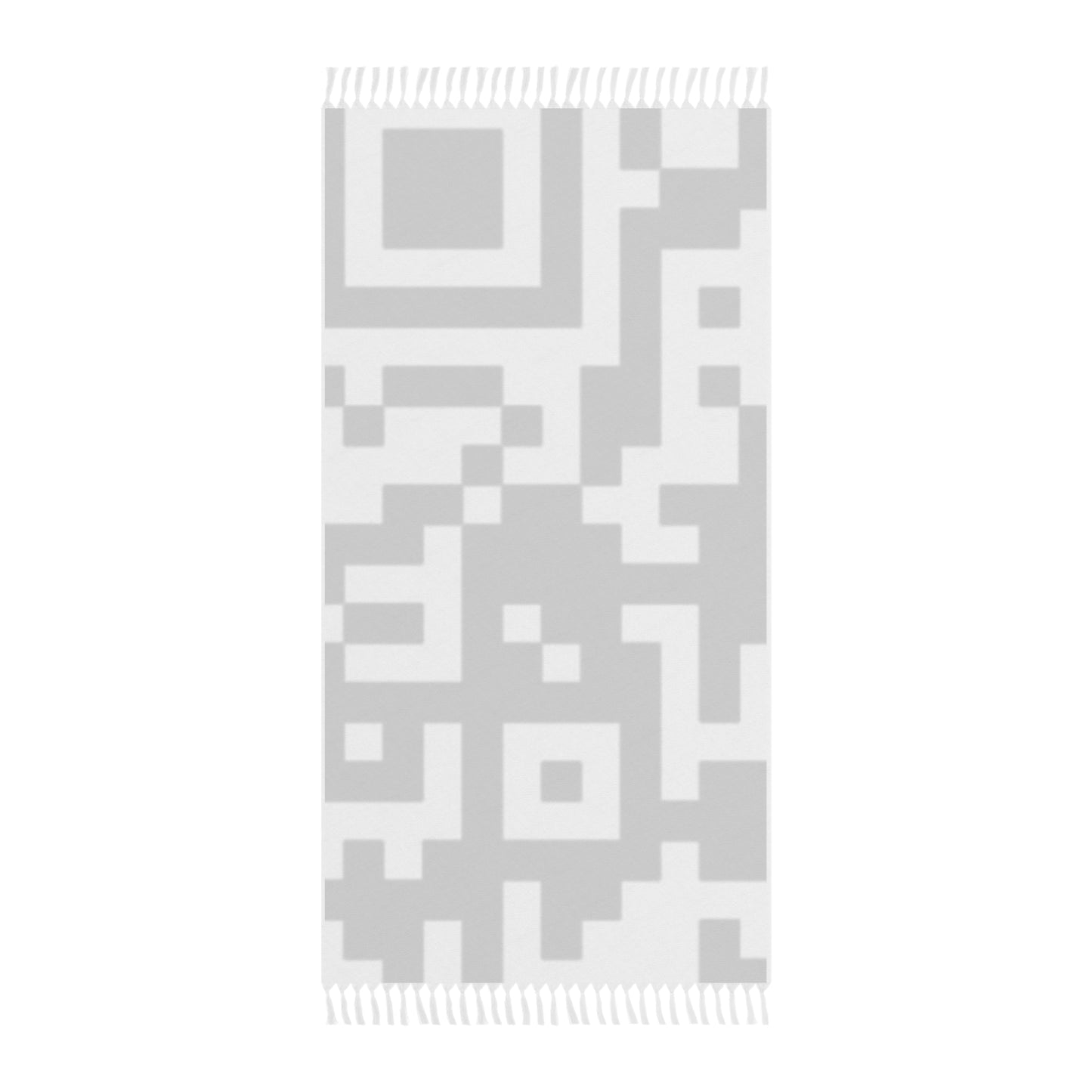 Large QR Print Pashmina / Beach Canga