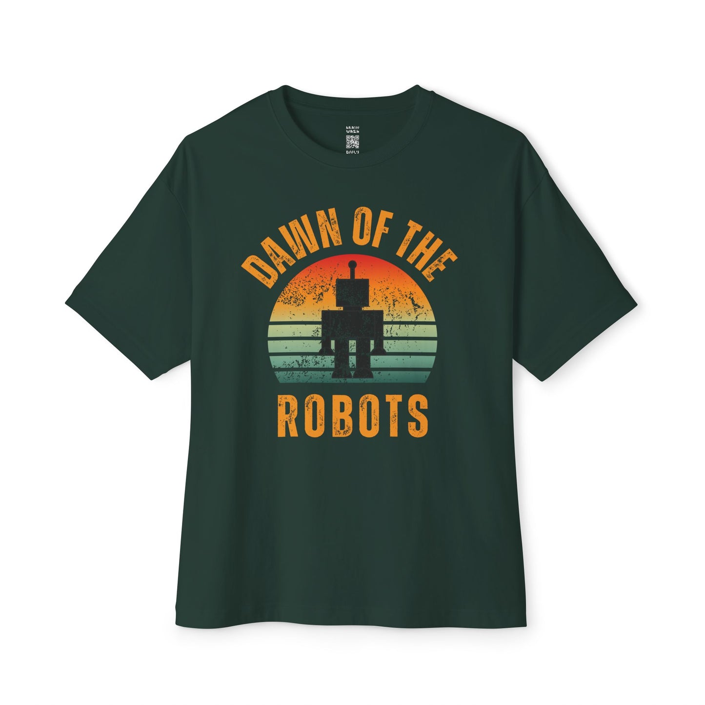 Dawn Of The Robots Retro Oversized Tee
