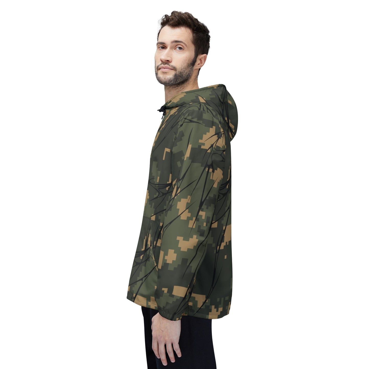 Cyber Camo Windbreaker Jacket