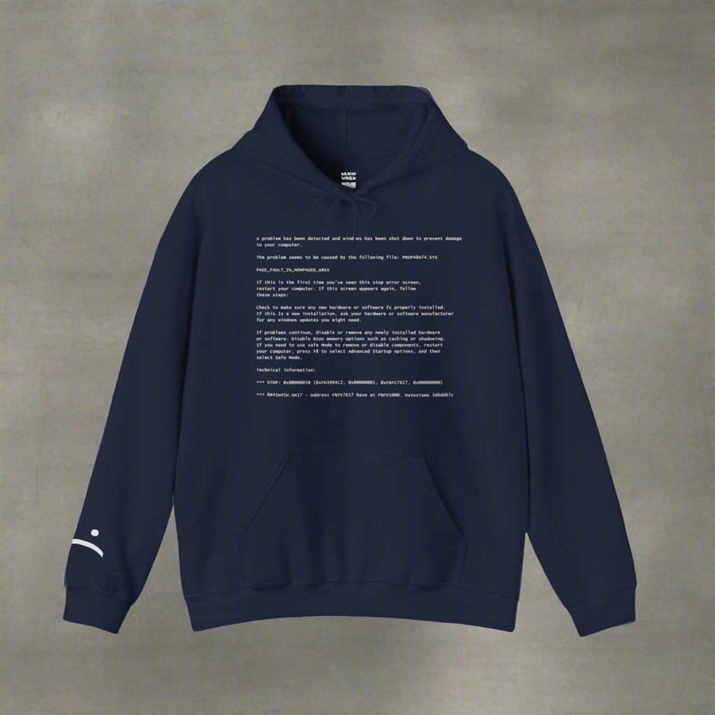 Black Screen of Death Hoodie