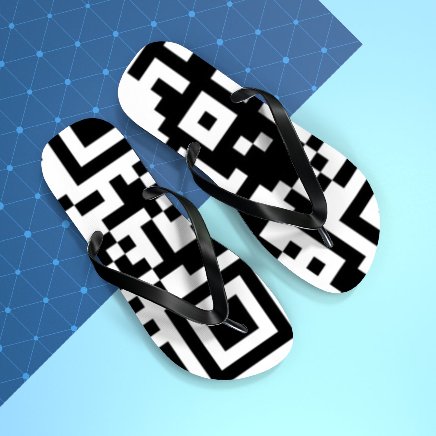 QR Code Print Flip Flops