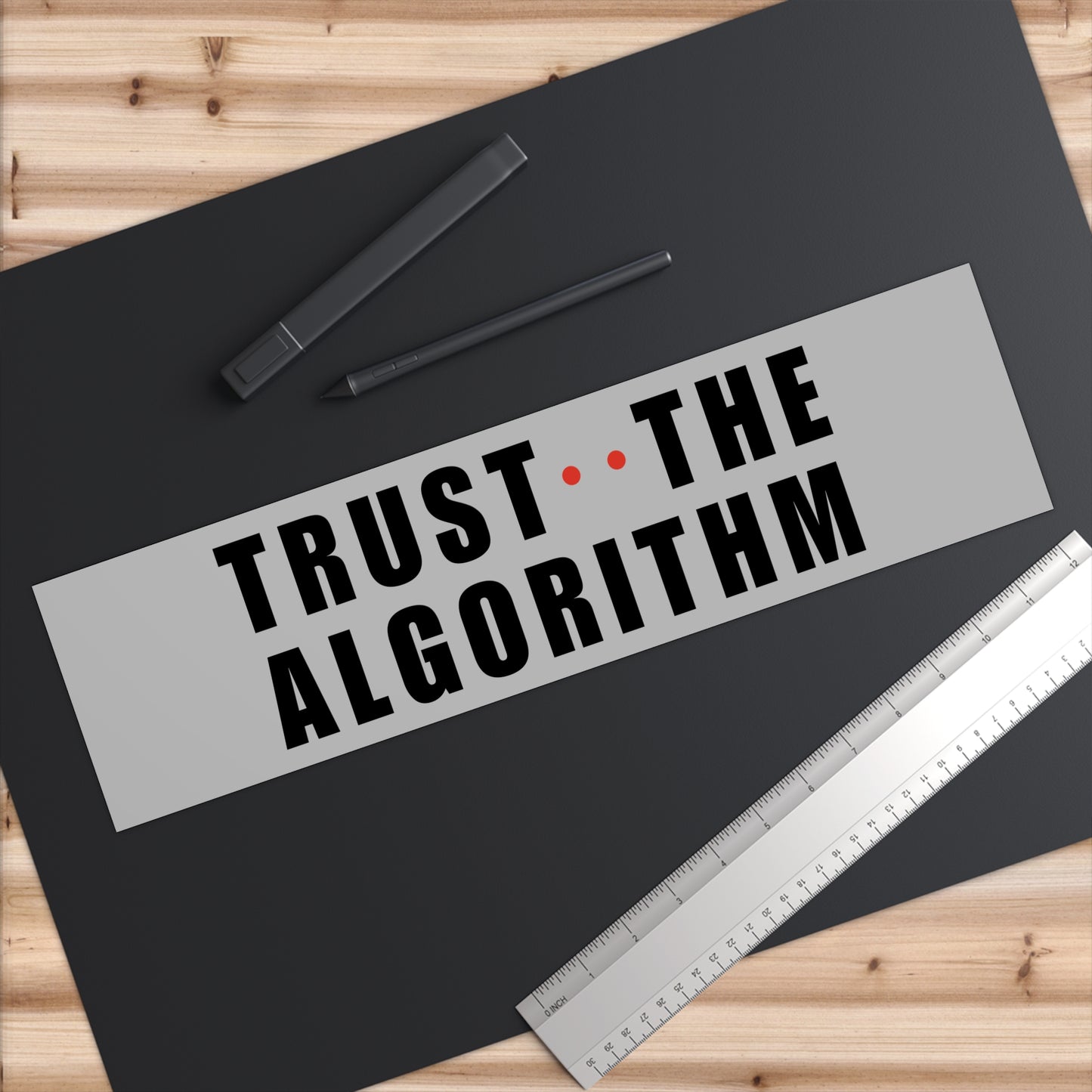 Light Trust The Algorithm Bumper Sticker