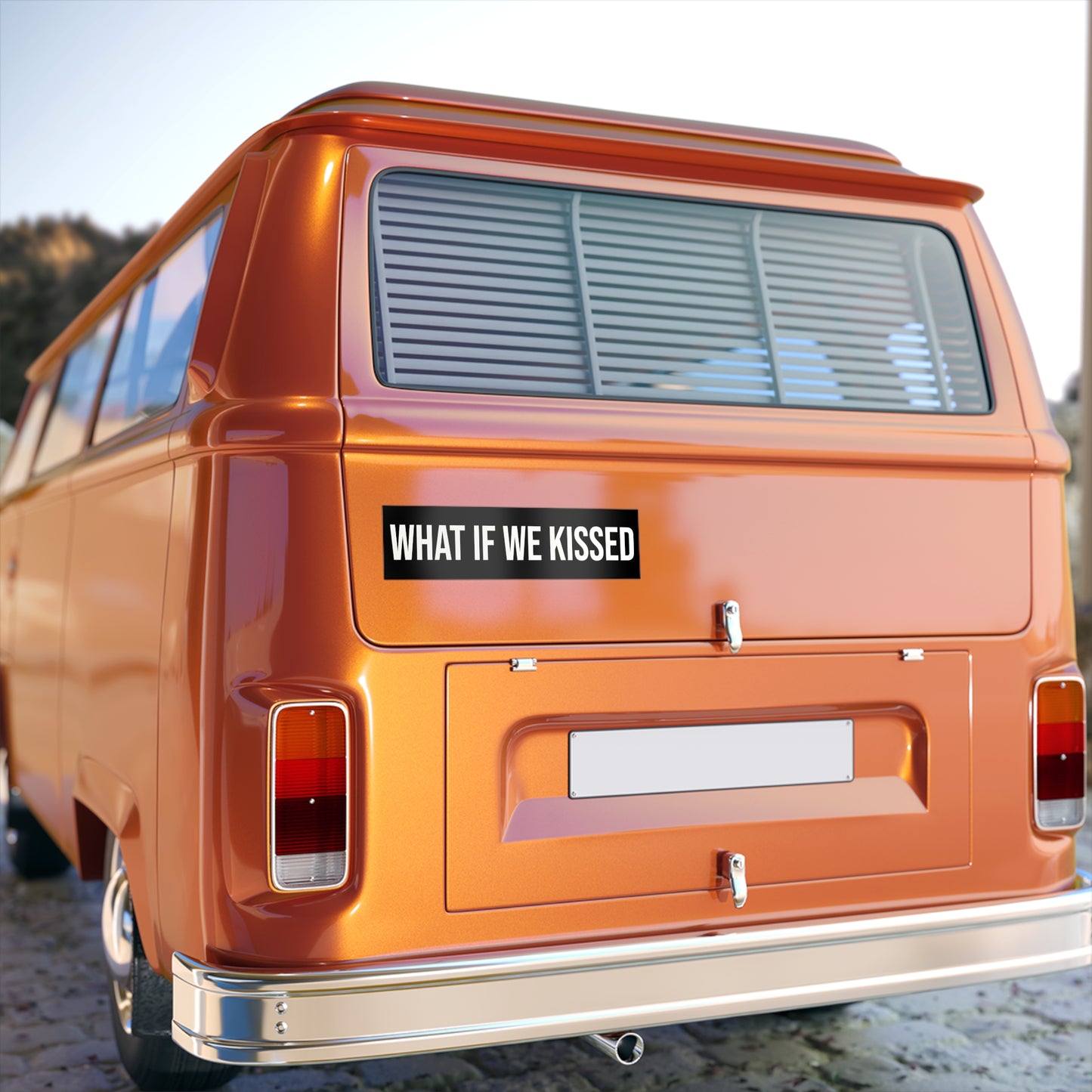 What If We Kissed Bumper Sticker