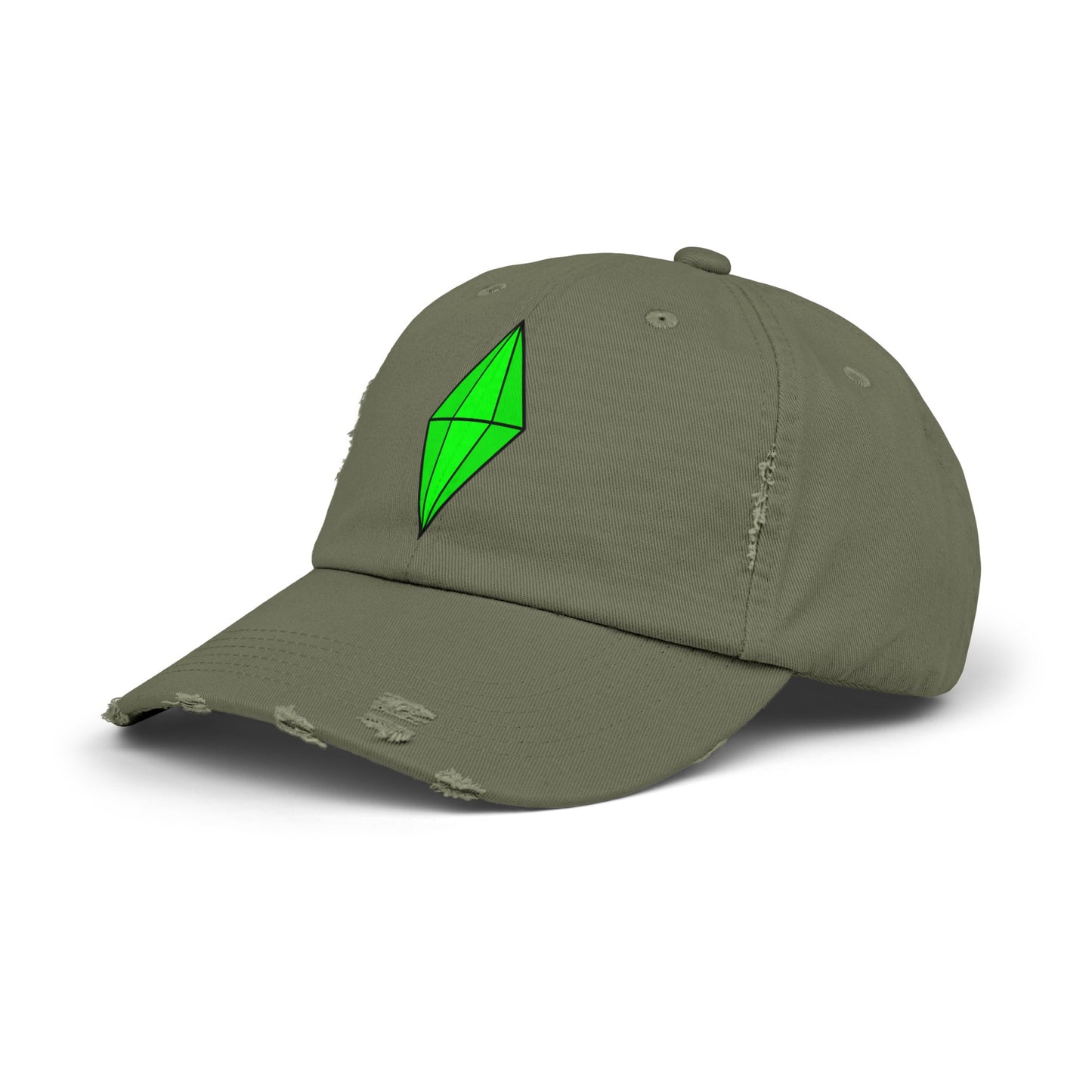 Distressed Plumbob Dad Hat