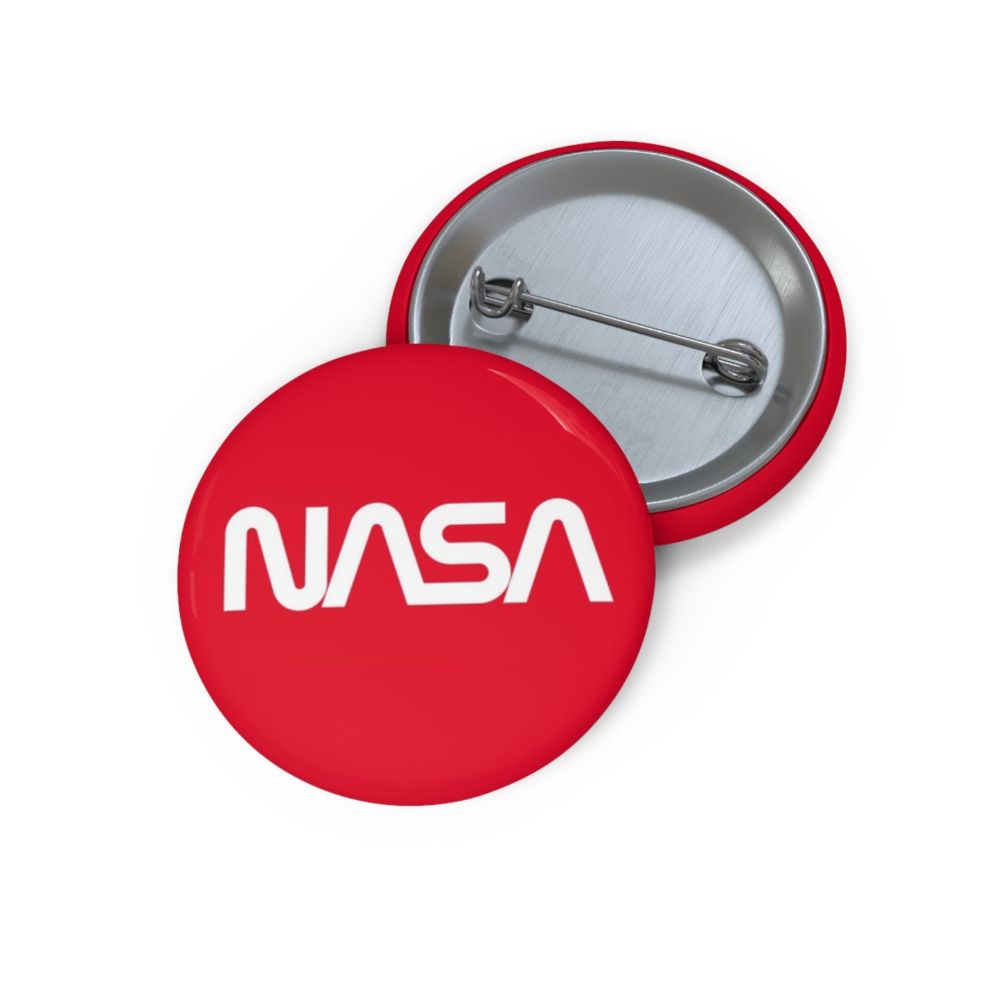 ‘Radiation Red’ NASA Pin Button Badge