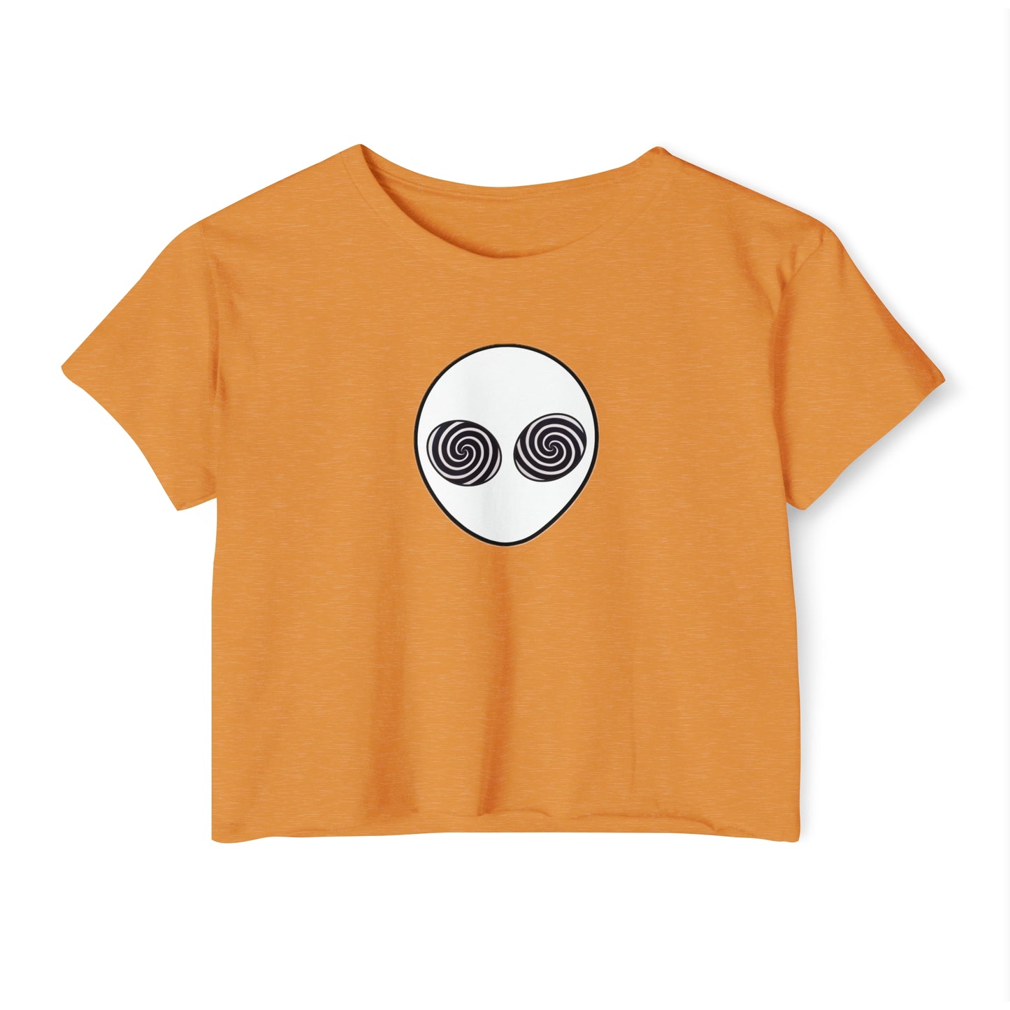Trippy Alien Head Crop Top