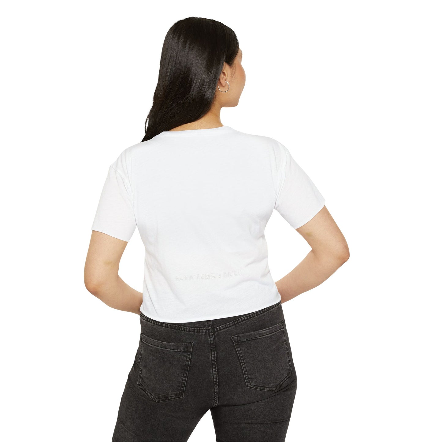 Black Friday (Coupon Clown Grin) Baby Tee Crop Top