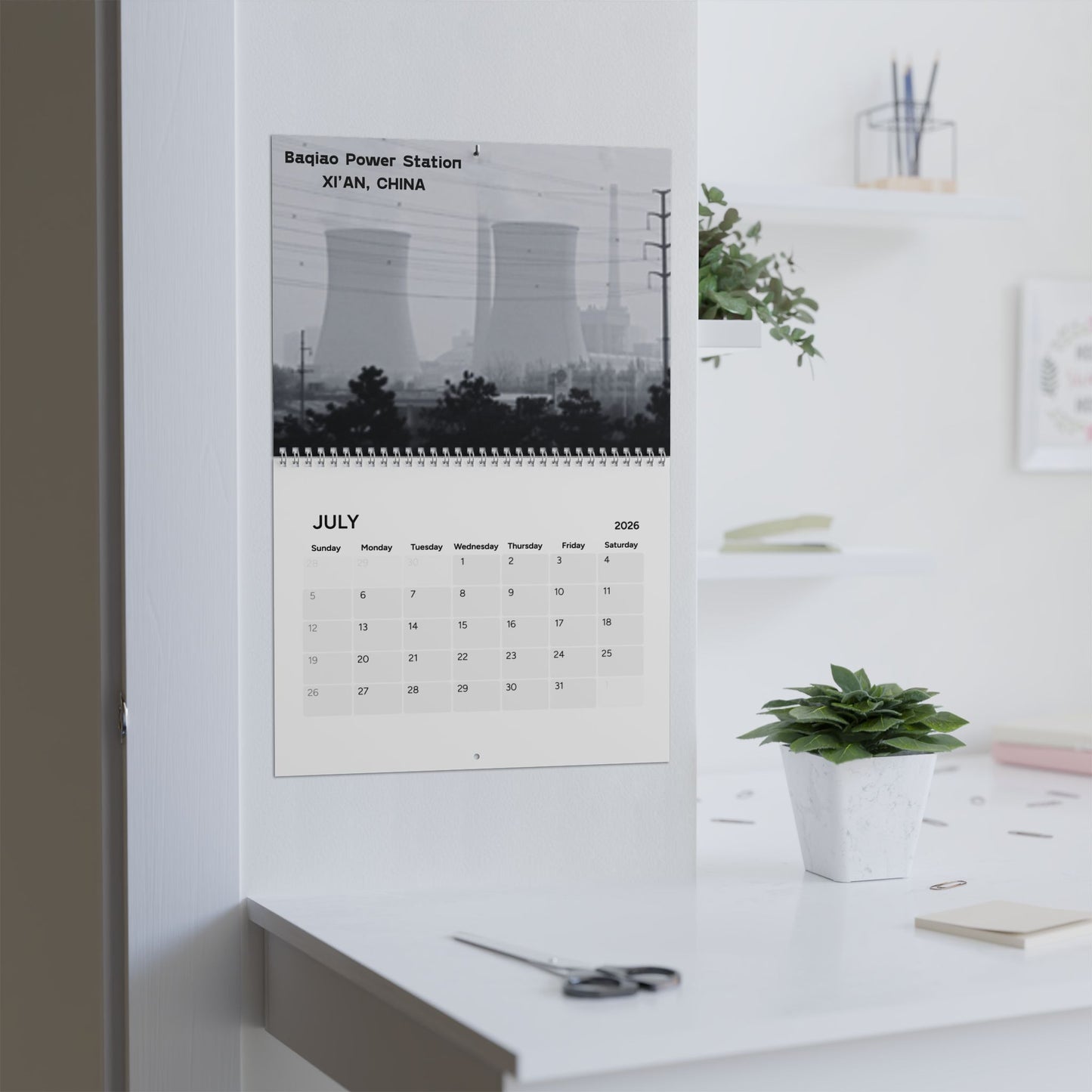 Coal Plants Of The World 2026 Wall Calendar