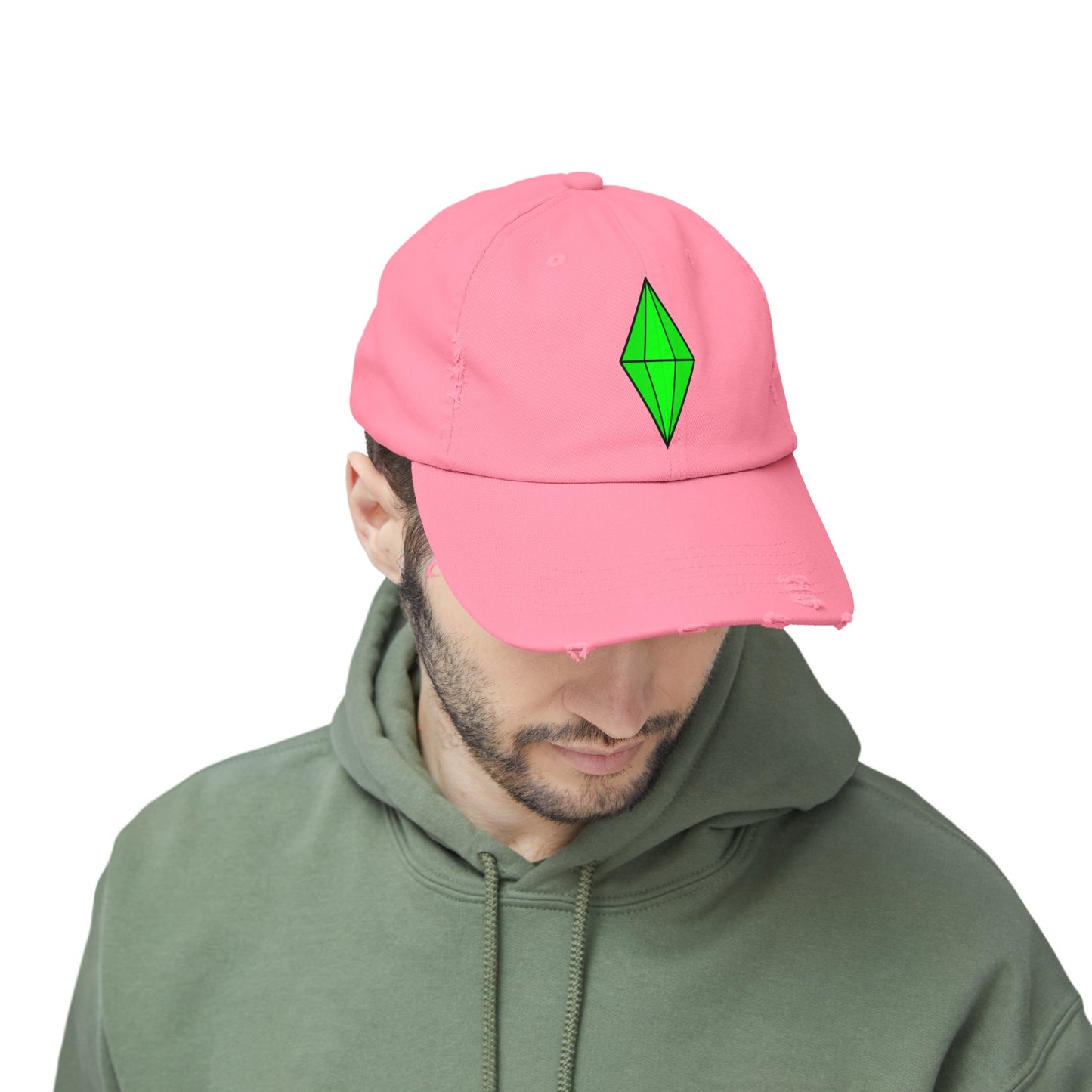 Distressed Plumbob Dad Hat