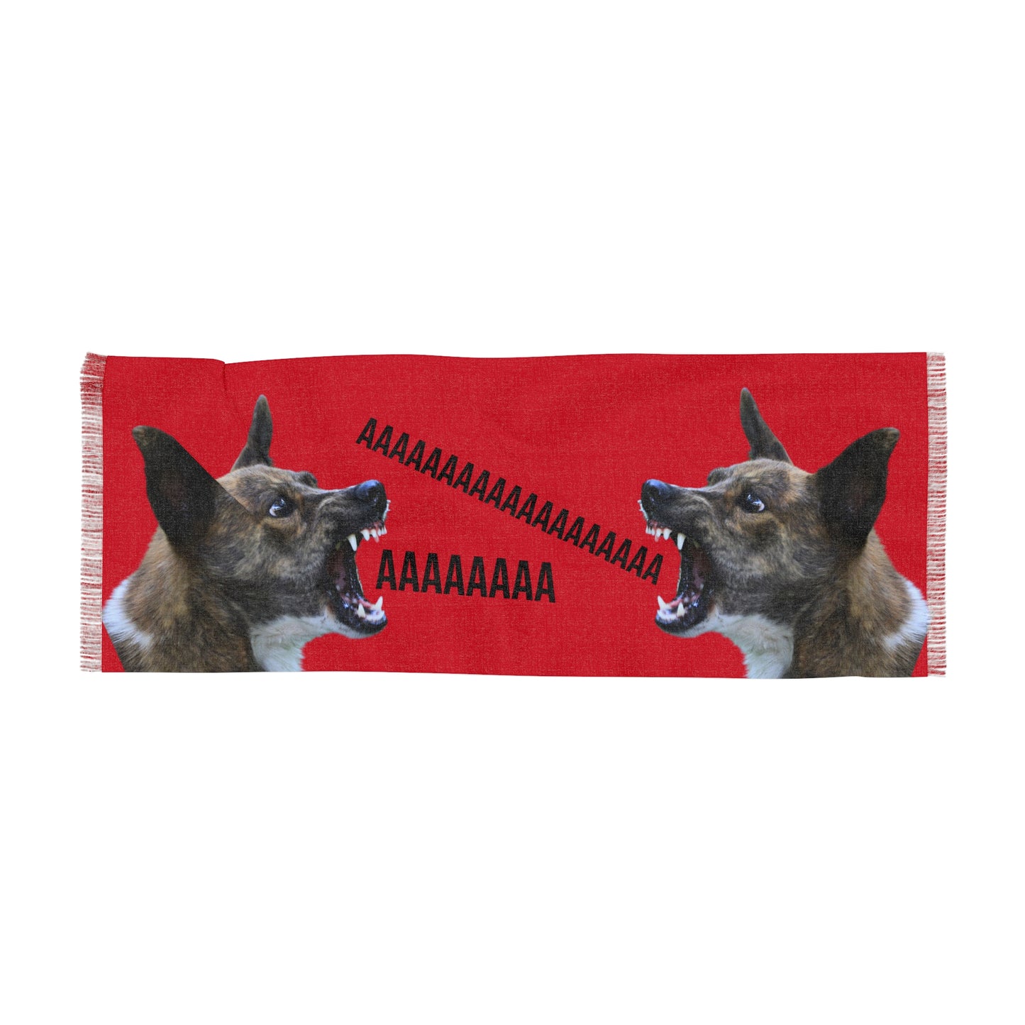 Yelling Dog Pashmina (Red)