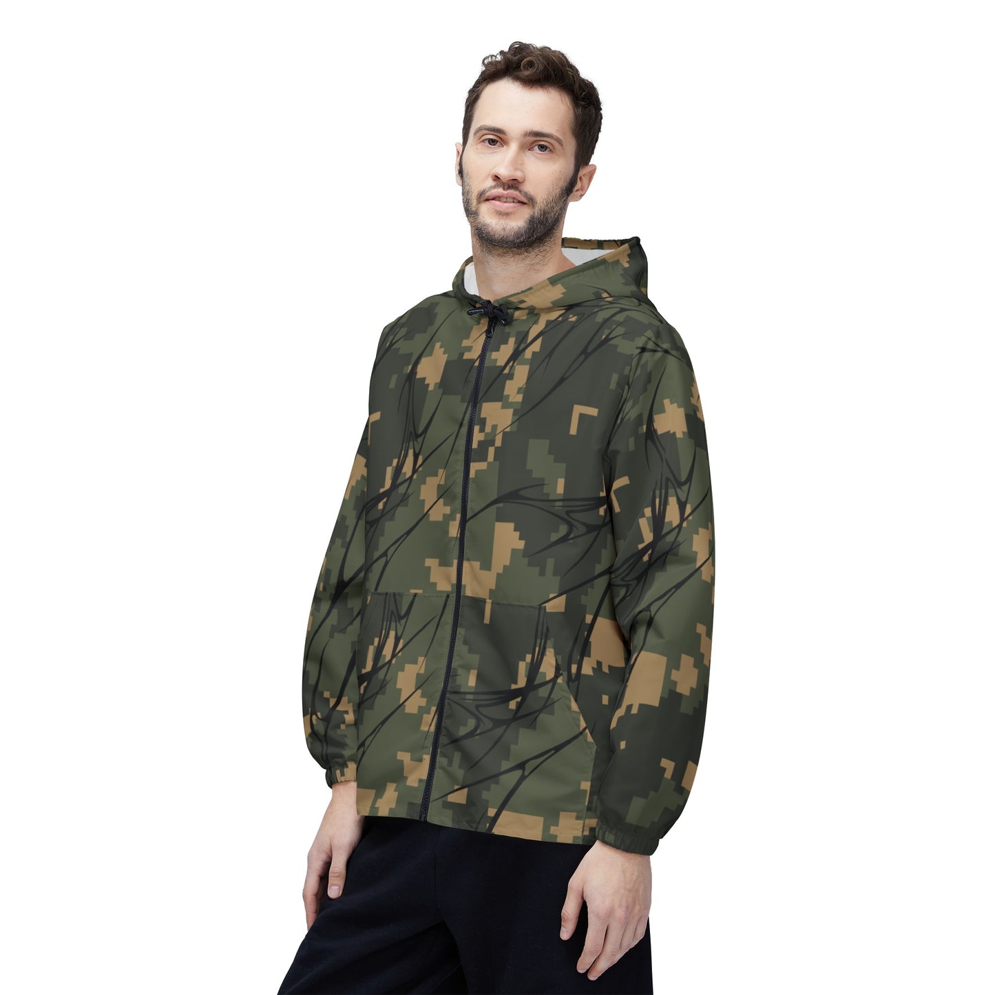 Cyber Camo Windbreaker Jacket