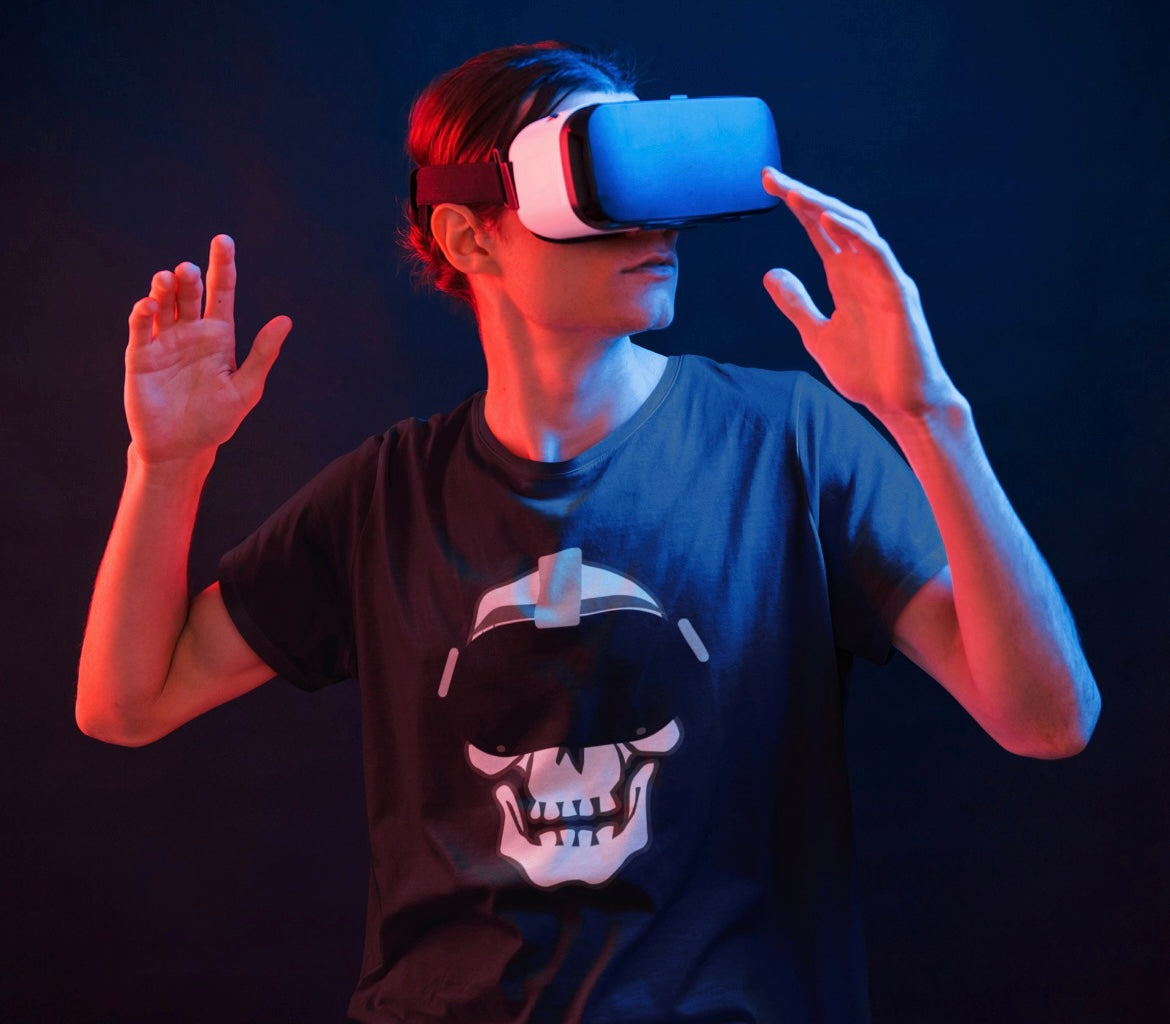 Cyber Death VR Skull T-Shirt