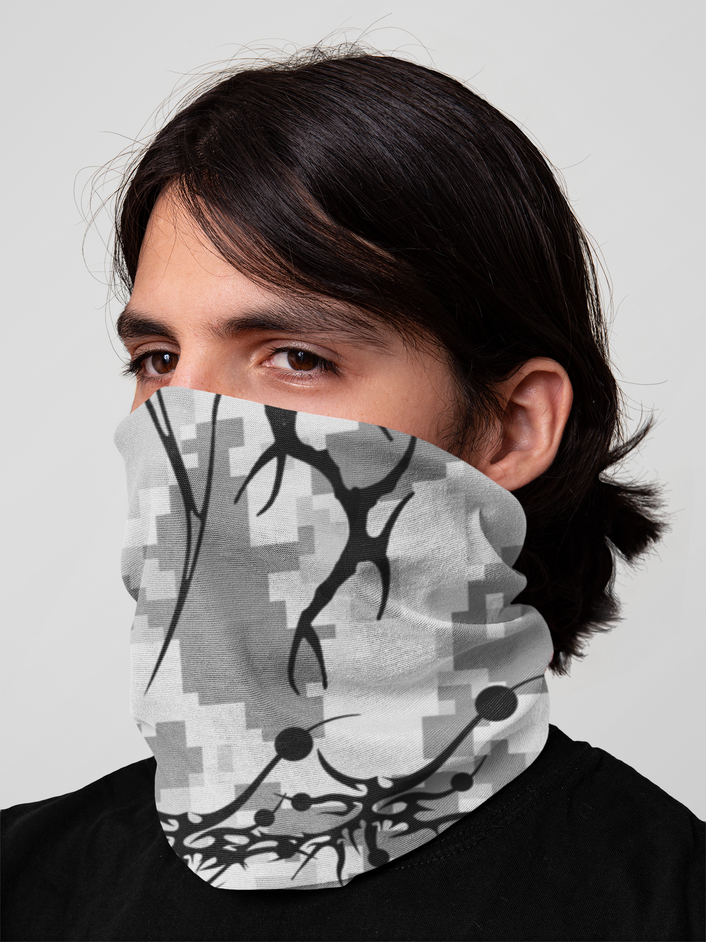 TUNDRA Cyber Sigil Digital Camo Face Cover